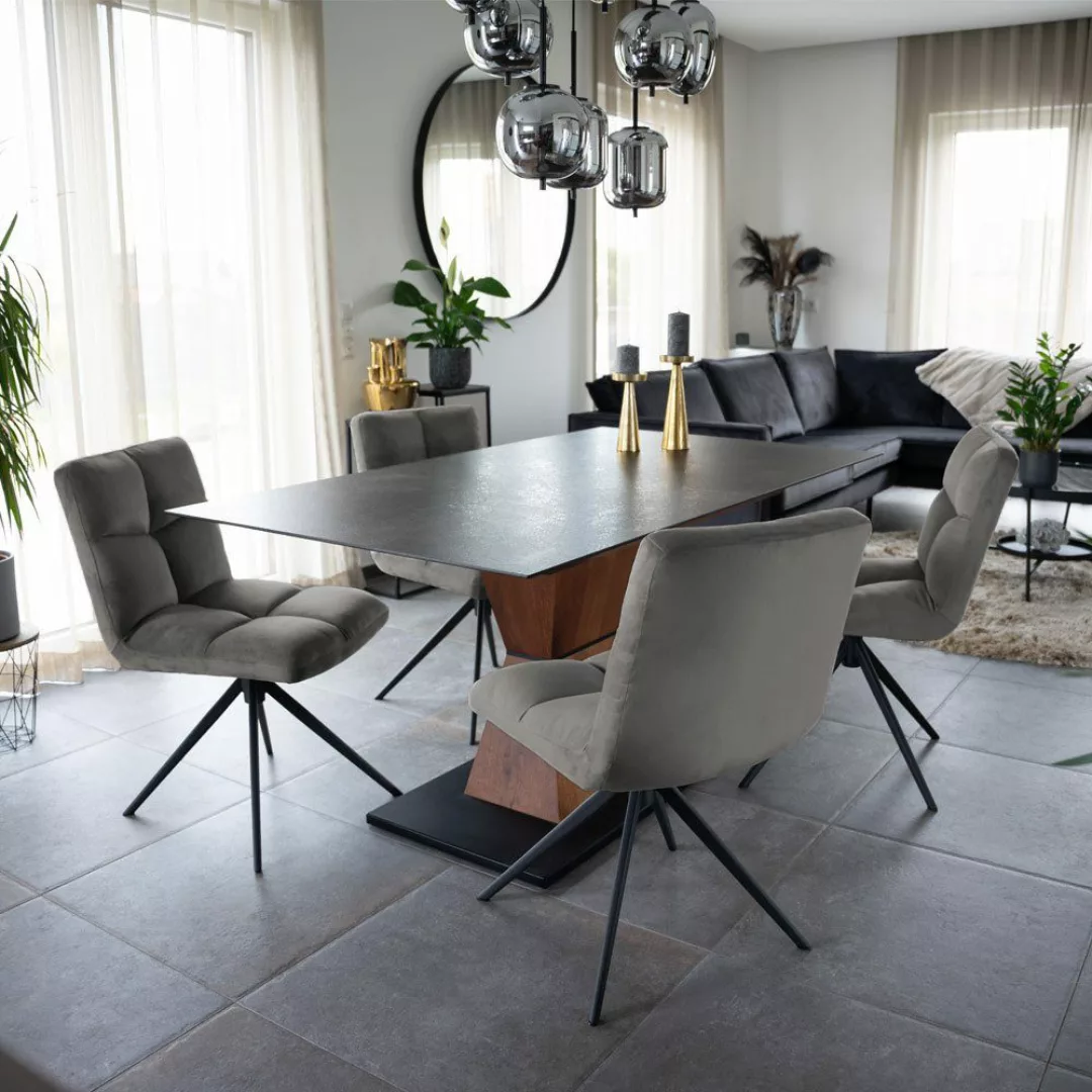 HOME DELUXE Esszimmerstuhl drehbar 2er - günstig online kaufen