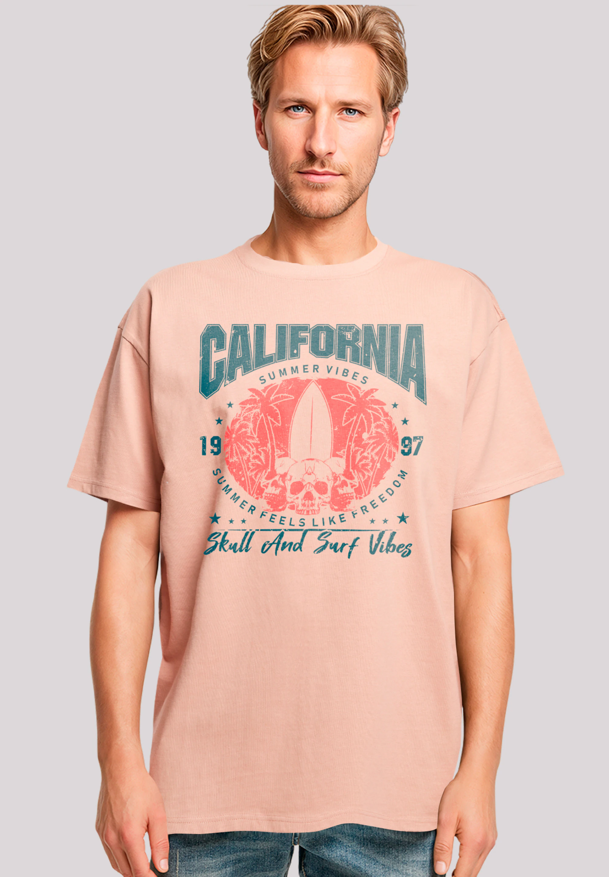 F4NT4STIC T-Shirt "California skull summer vibes", Premium Qualität günstig online kaufen
