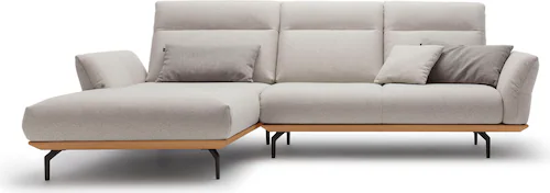 Creation BY ROLF BENZ Ecksofa "CR.460", Sockel in Eiche, Alugussfüße in umb günstig online kaufen