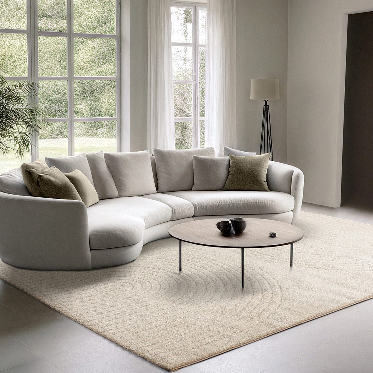 the carpet Teppich »Elisa«, rechteckig, 12 mm Höhe, moderner Wohnzimmer Tep günstig online kaufen