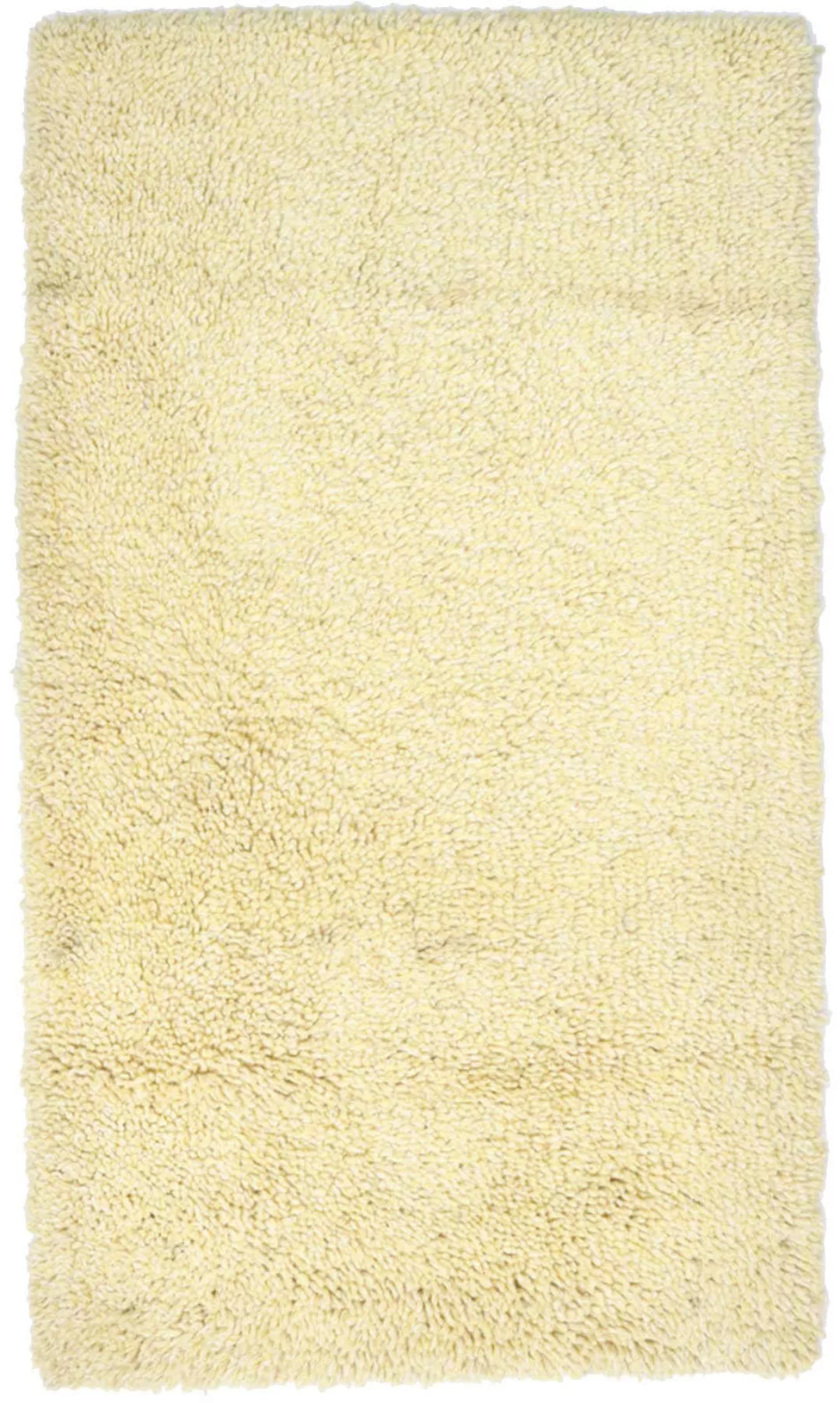 morgenland Wollteppich »Shaggy Teppich handgewebt beige«, rechteckig günstig online kaufen