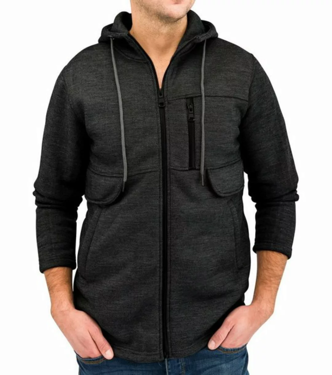 Egomaxx Hoodie Übergangsjacke Fleece Kapuzenjacke Gefüttert (1-tlg) 1651 in günstig online kaufen