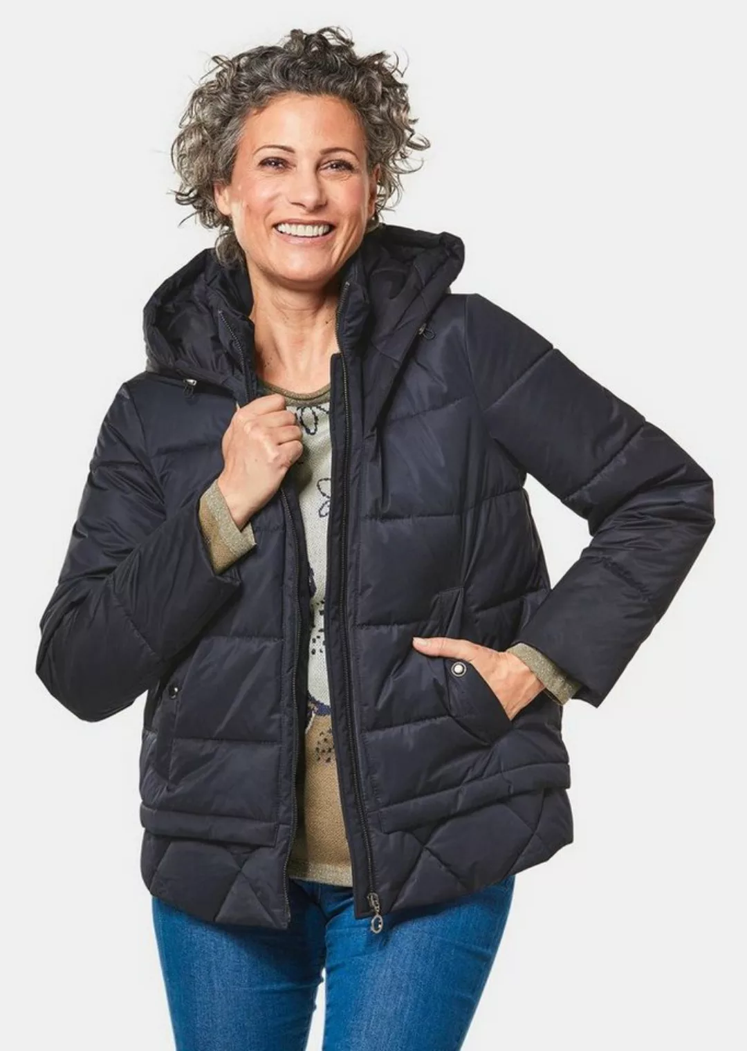 GOLDNER Allwetterjacke Steppjacke mit Kapuze günstig online kaufen