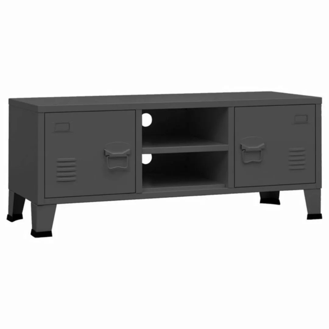 furnicato TV-Schrank Industrie-Stil Anthrazit 105x35x42 cm Metall (1-St) günstig online kaufen