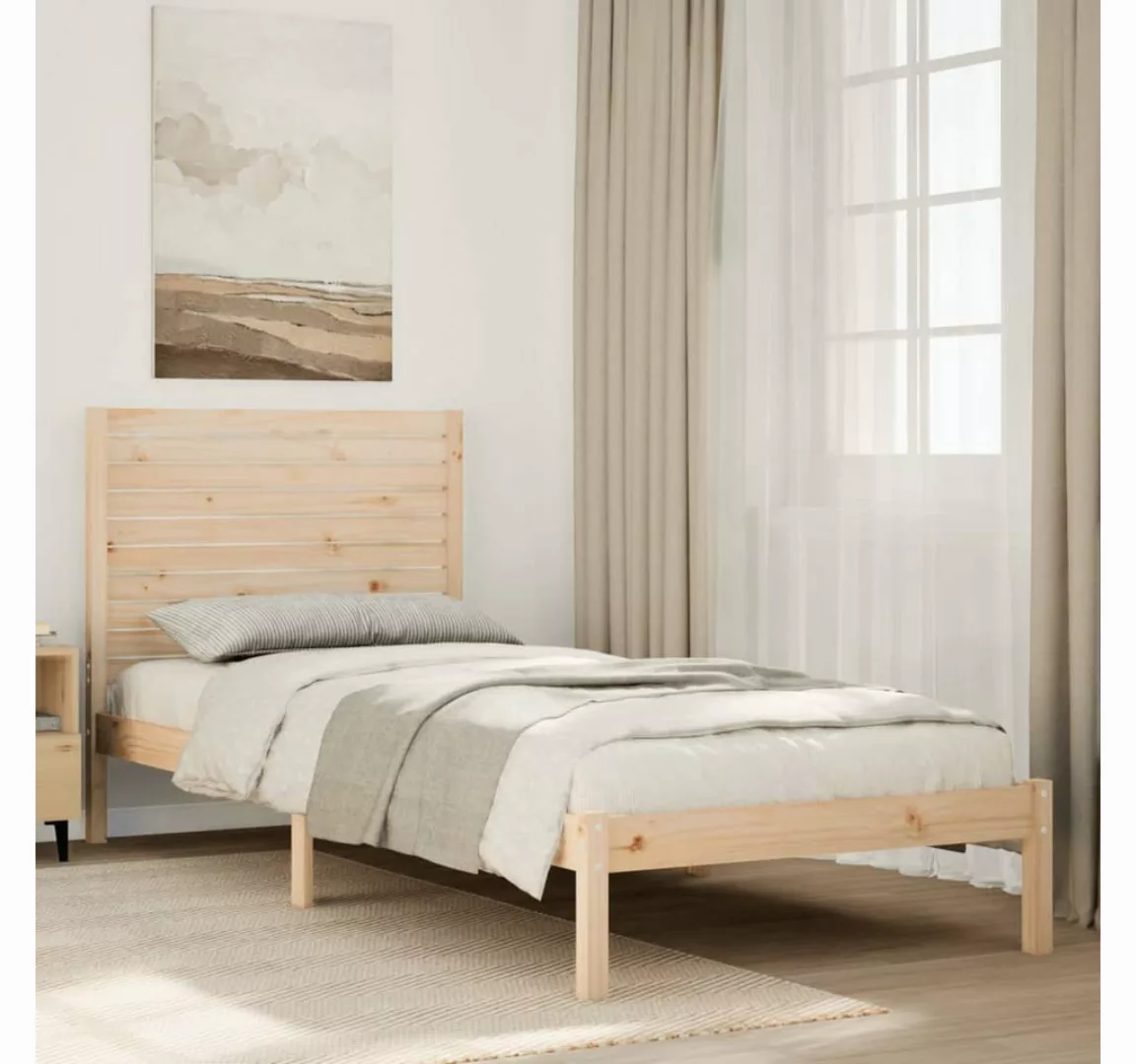 vidaXL Bett, Massivholzbett Extra Lang ohne Matratze 90x220 cm günstig online kaufen