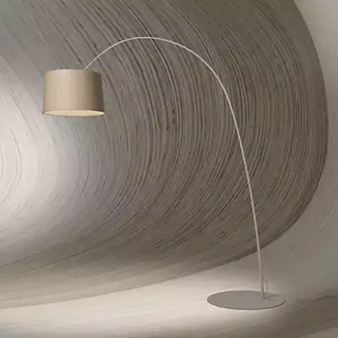 Foscarini Twiggy Wood Bogenleuchte LED, greige - eiche - tunable white günstig online kaufen