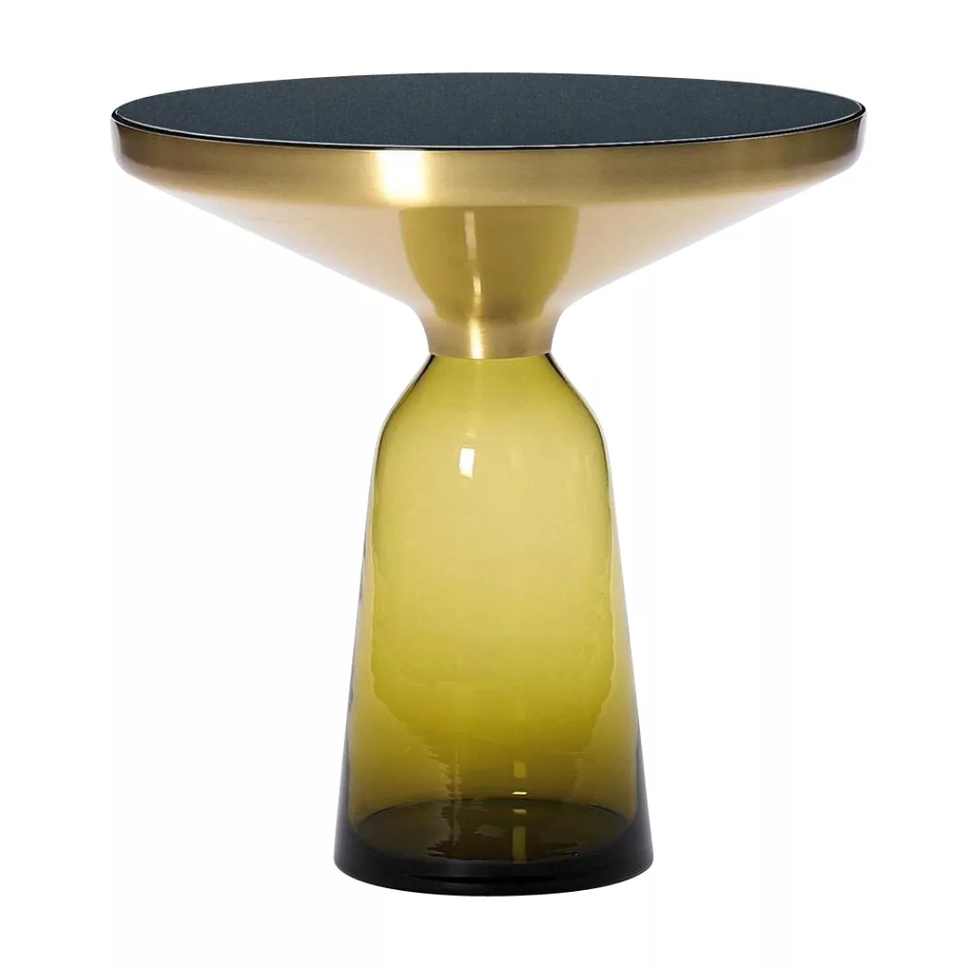 ClassiCon - Bell Miniatur Side Table/Beistelltisch Ø10cm - citrin-gelb/mess günstig online kaufen