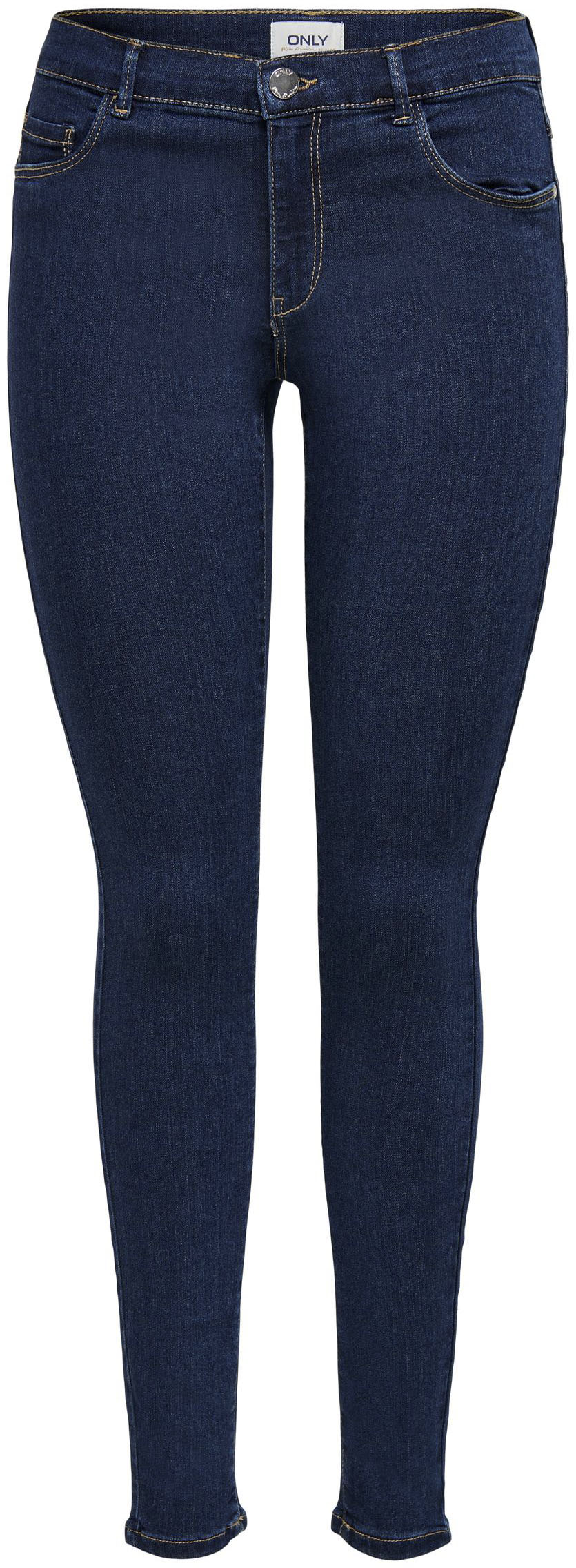 Only Damen Jeans onlRAIN REG SKINNY JEANS CRY6060 - Skinny Fit - Schwarz - günstig online kaufen