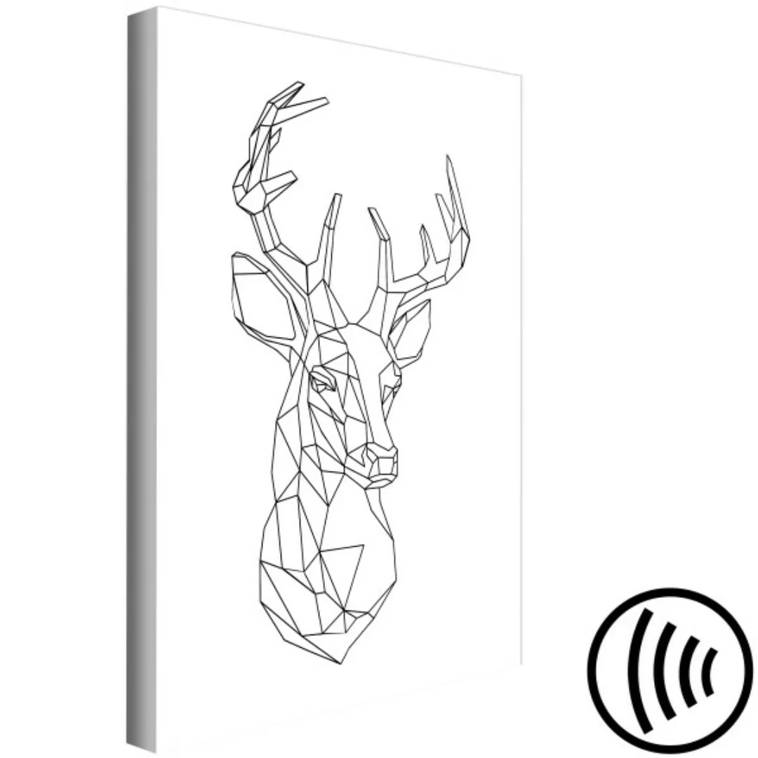 Wandbild Geometric Deer (1 Part) Vertical XXL günstig online kaufen