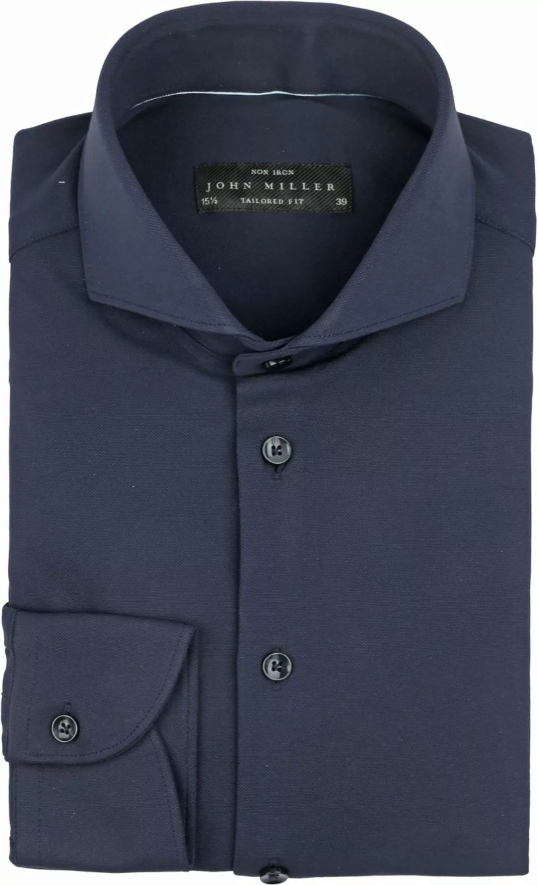 John Miller Hemd Hyperstretch Navy - Größe 44 günstig online kaufen