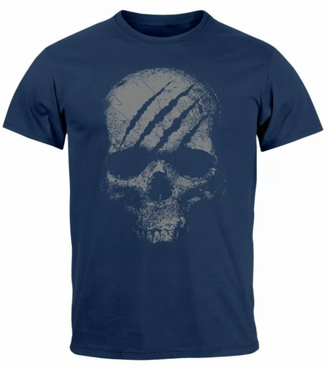 Neverless Print-Shirt Herren T-Shirt Totenkopf Skull Totenschädel Skelett P günstig online kaufen