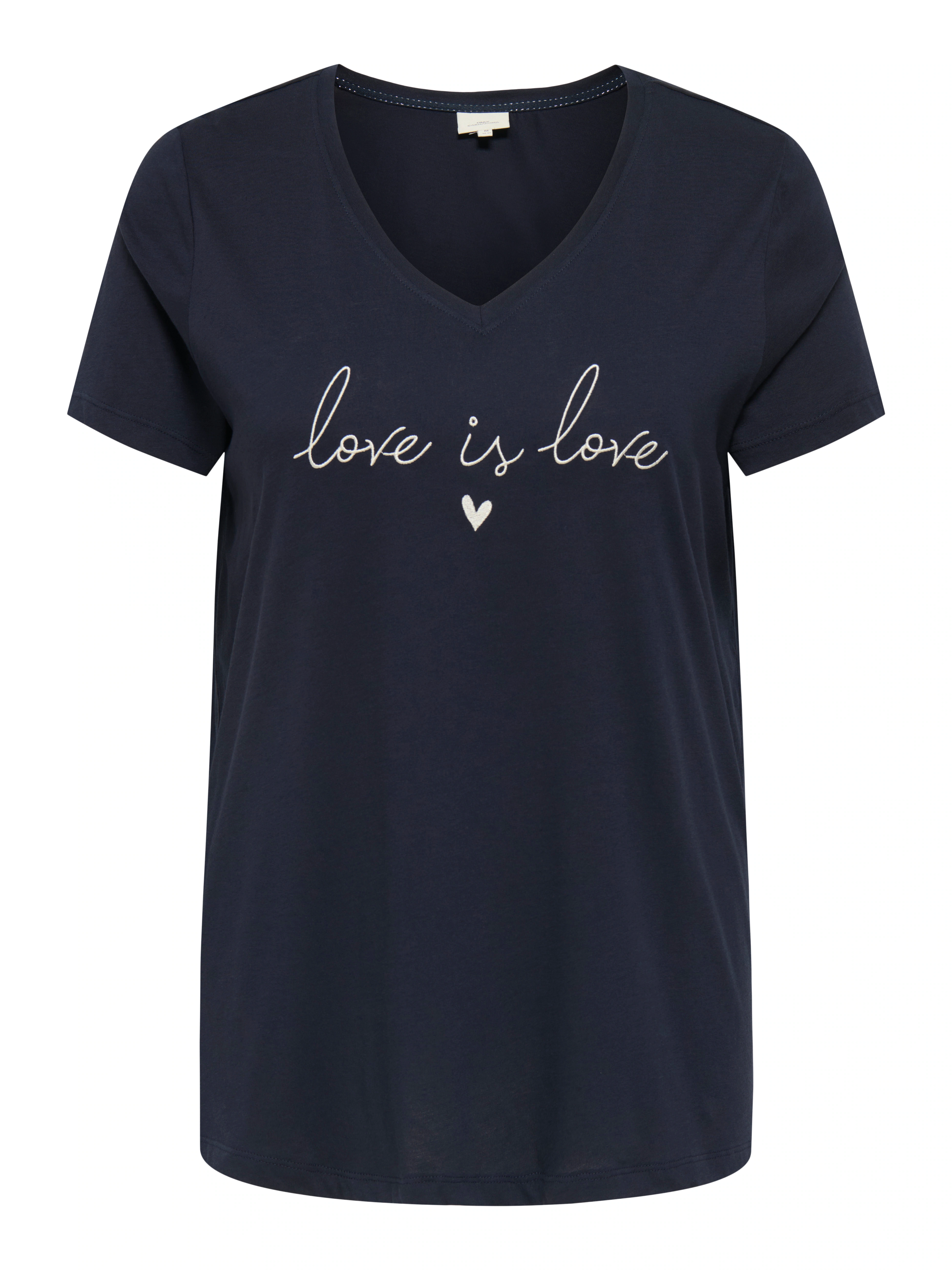 ONLY CARMAKOMA Kurzarmshirt "CARKALLIE LIFE SS V-NECK A-SHAPE TEEJRS" günstig online kaufen