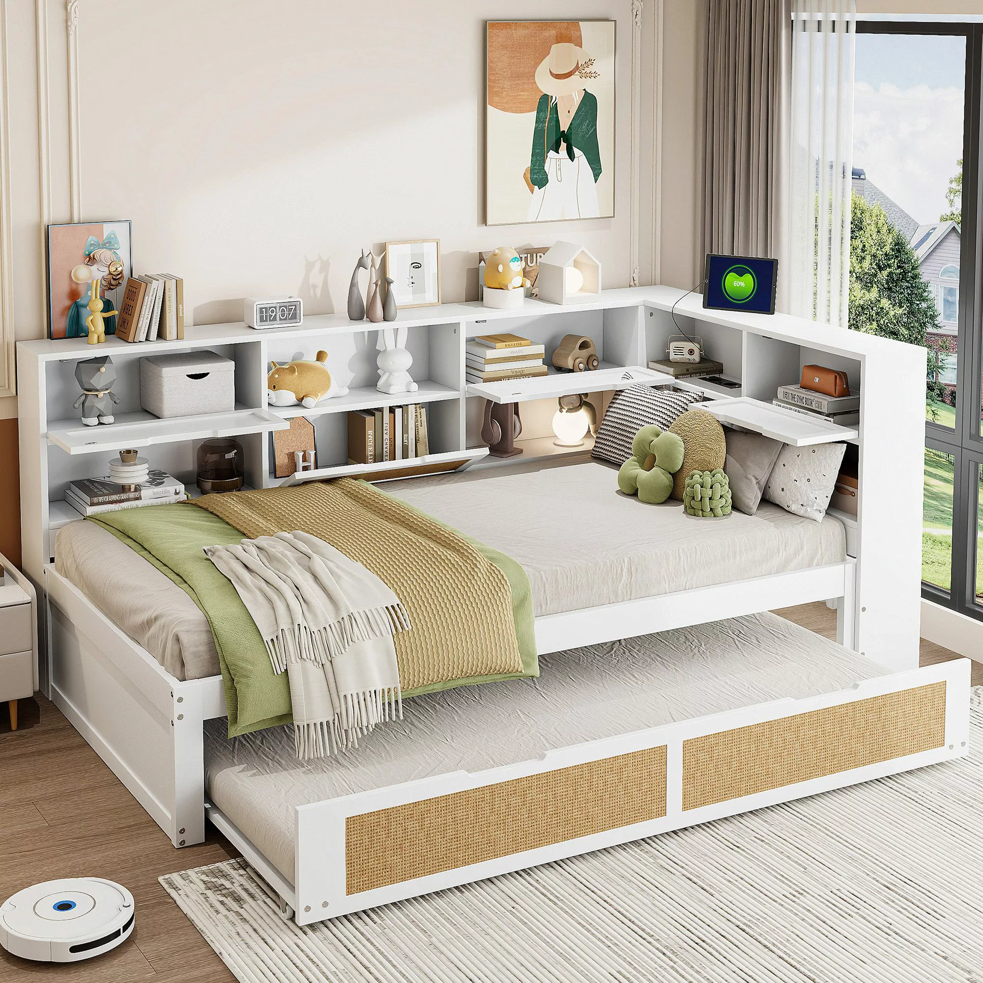 Flieks Holzbett, Daybett Kinderbett 90x200cm mit günstig online kaufen