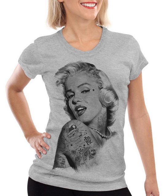 style3 T-Shirt Tattoo Marilyn inked rock punk star marylin monroe tätowiert günstig online kaufen