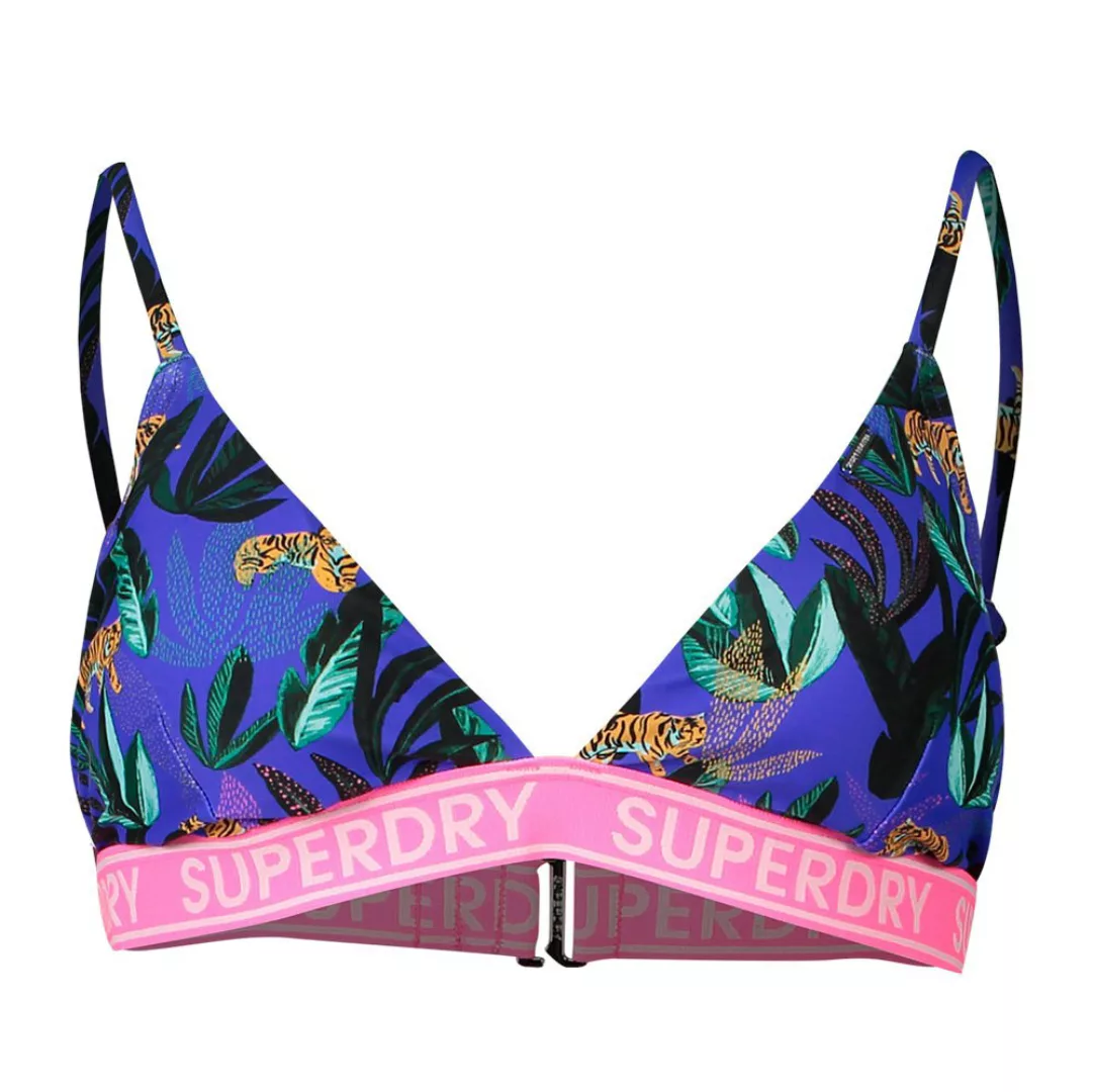 Superdry Jungle Fixed Tri Bikini Oberteil S Blue Aop günstig online kaufen