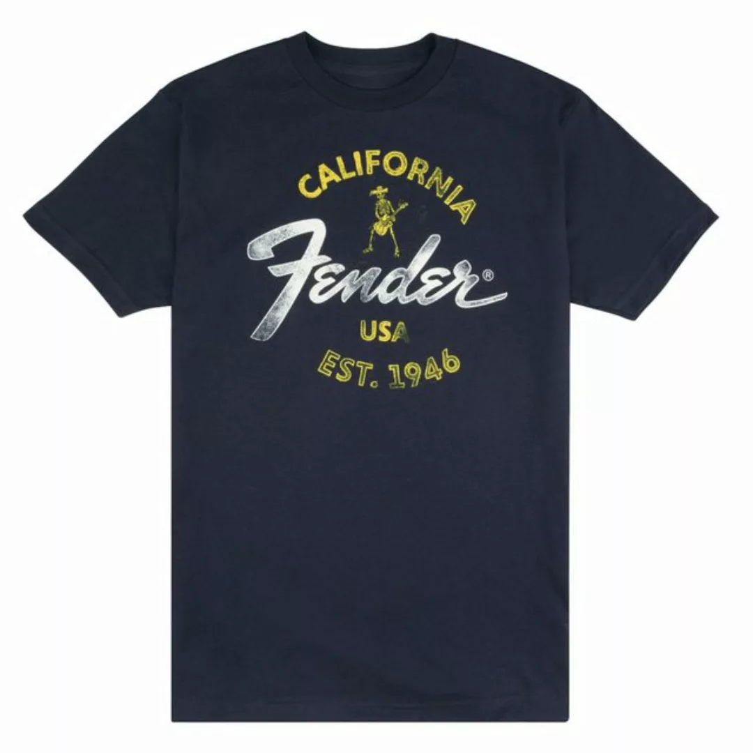 Fender T-Shirt (Textilien, T-Shirts) Baja Blue T-Shirt L - T-Shirt günstig online kaufen