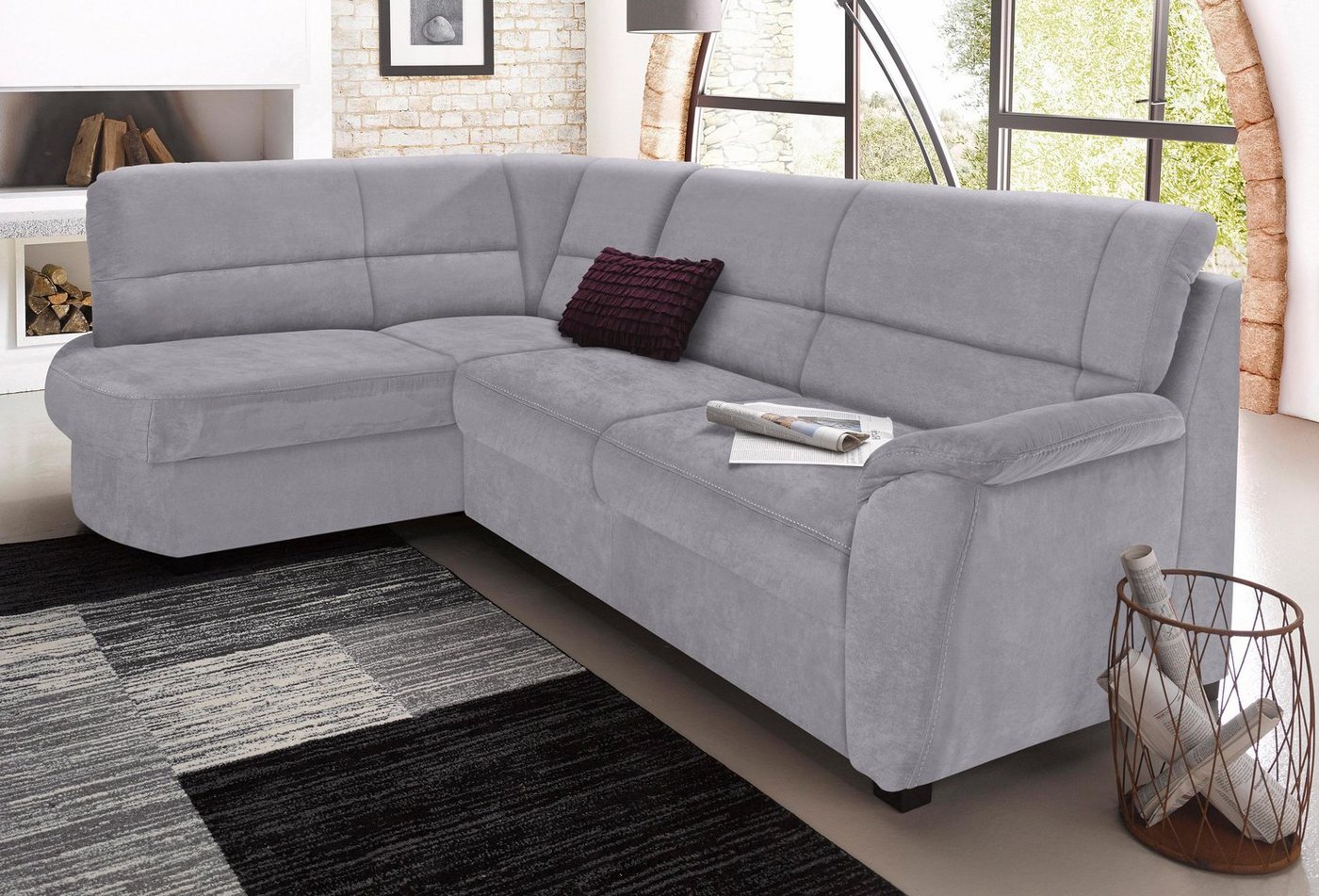 sit&more Ecksofa "Pandora L-Form", wahlweise mit Bettfunktion und Bettkaste günstig online kaufen