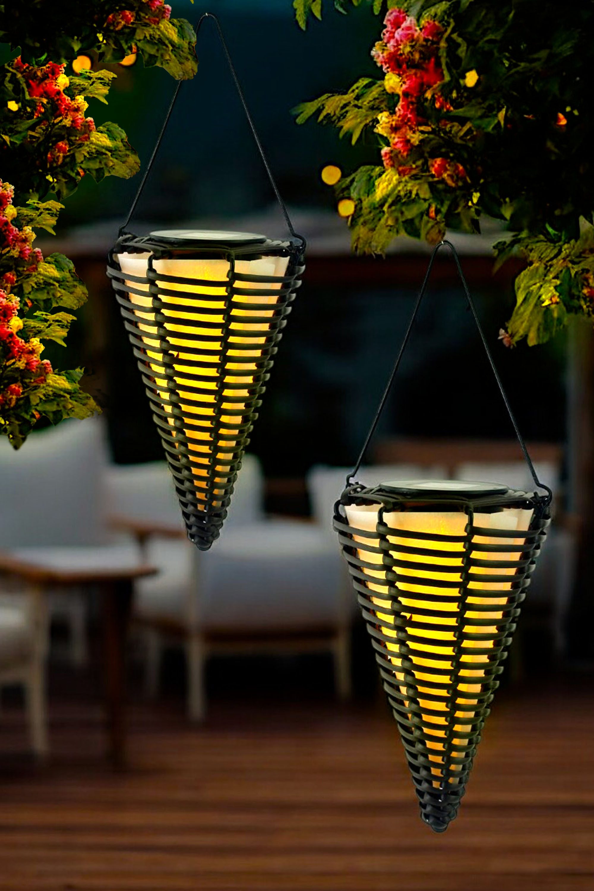 Arnusa LED Solarleuchte Hängelampen 2er Set günstig online kaufen