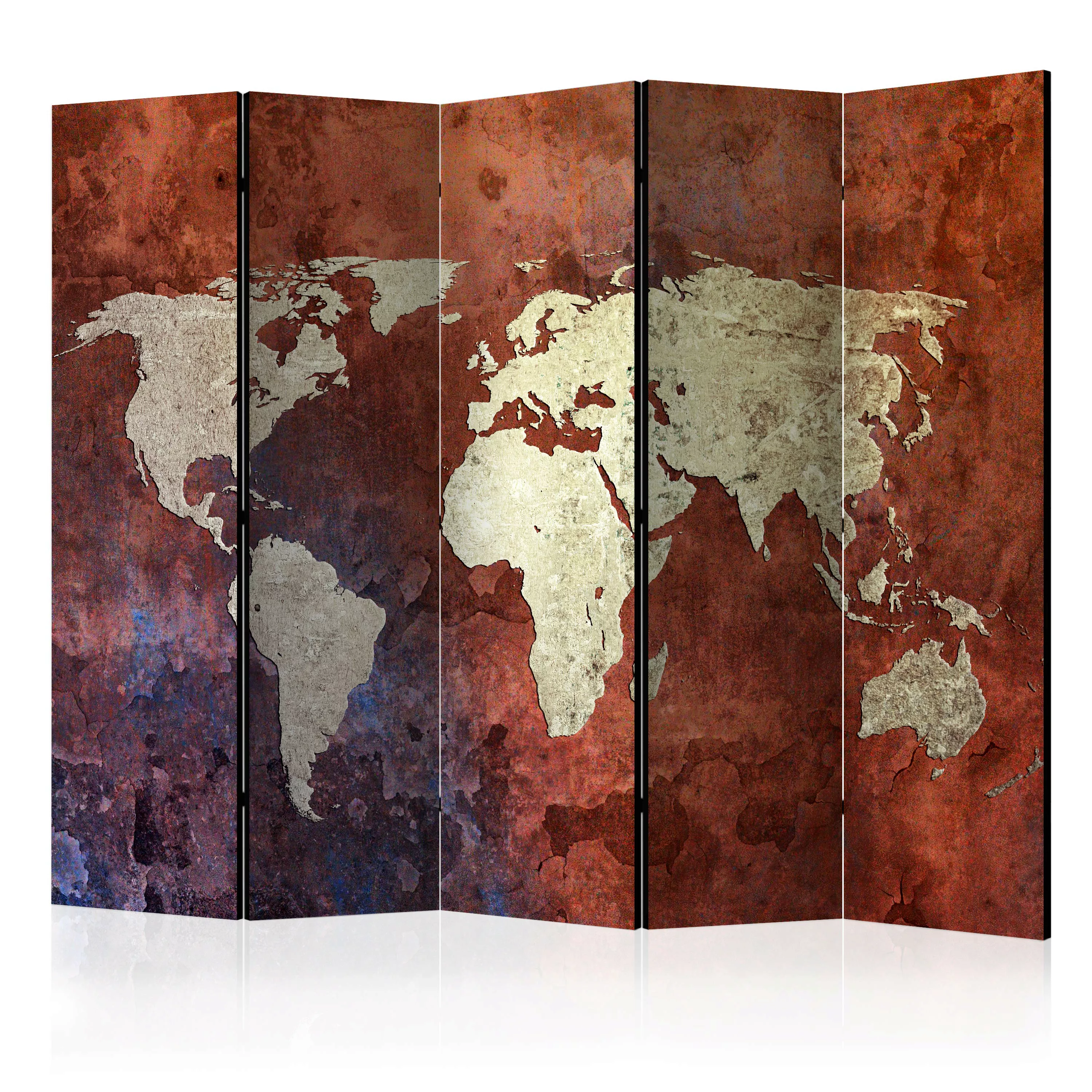 5-teiliges Paravent - Iron Continents Ii [room Dividers] günstig online kaufen