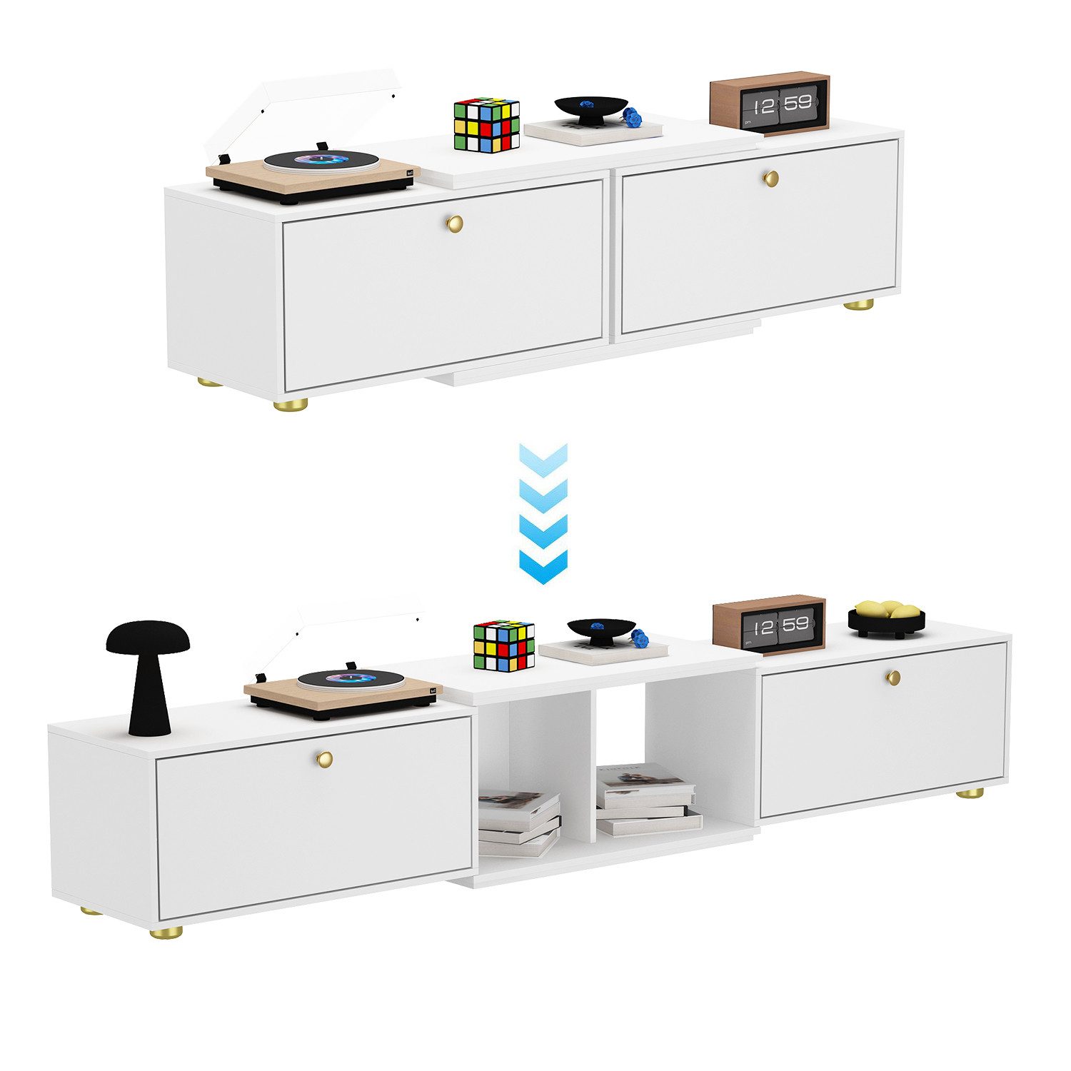 FUFU&GAGA Lowboard TV Schrank, 4 Modelle, günstig online kaufen