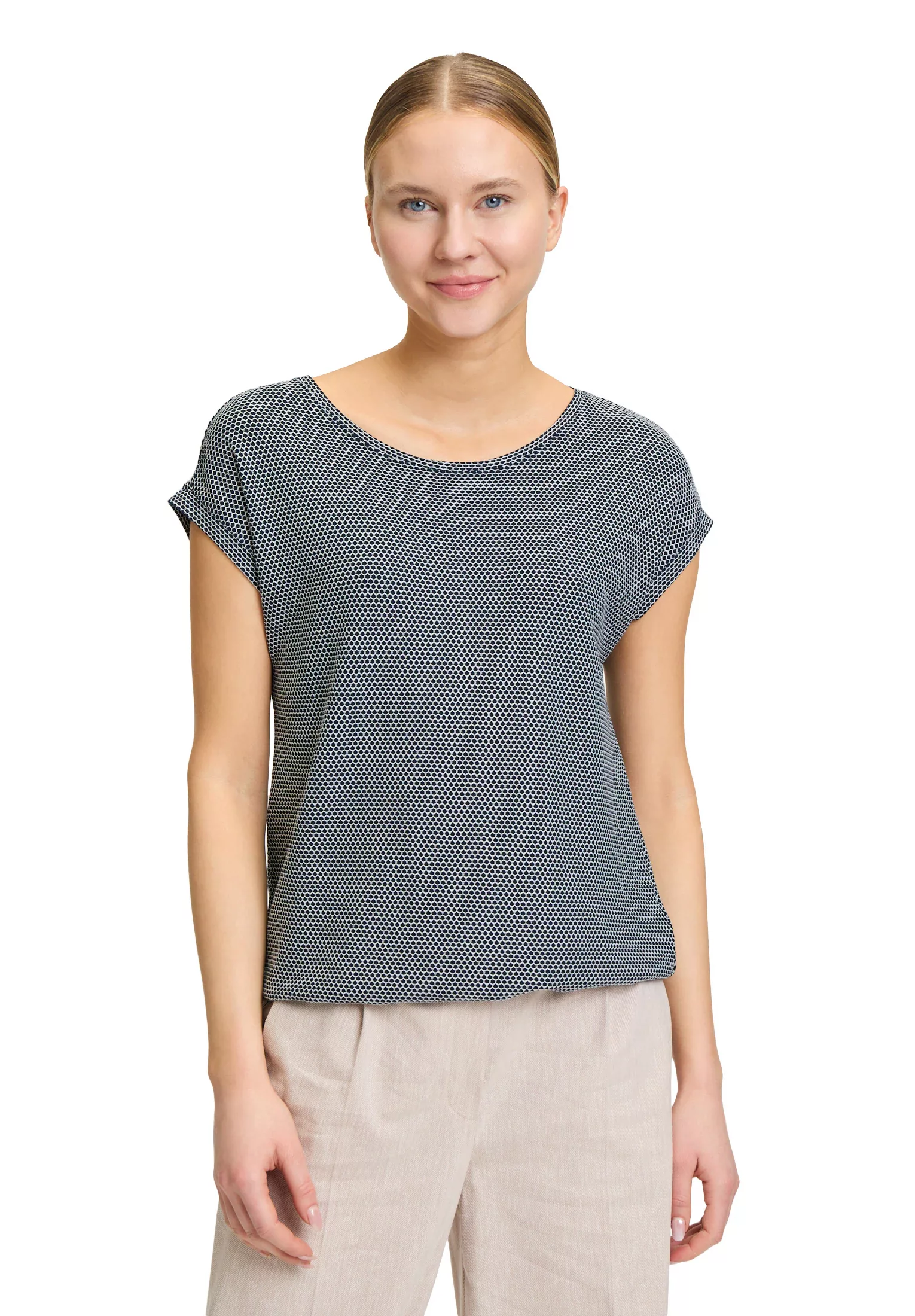 Betty&Co Kurzarmshirt "Betty & Co Casual-Shirt mit Struktur", Material günstig online kaufen