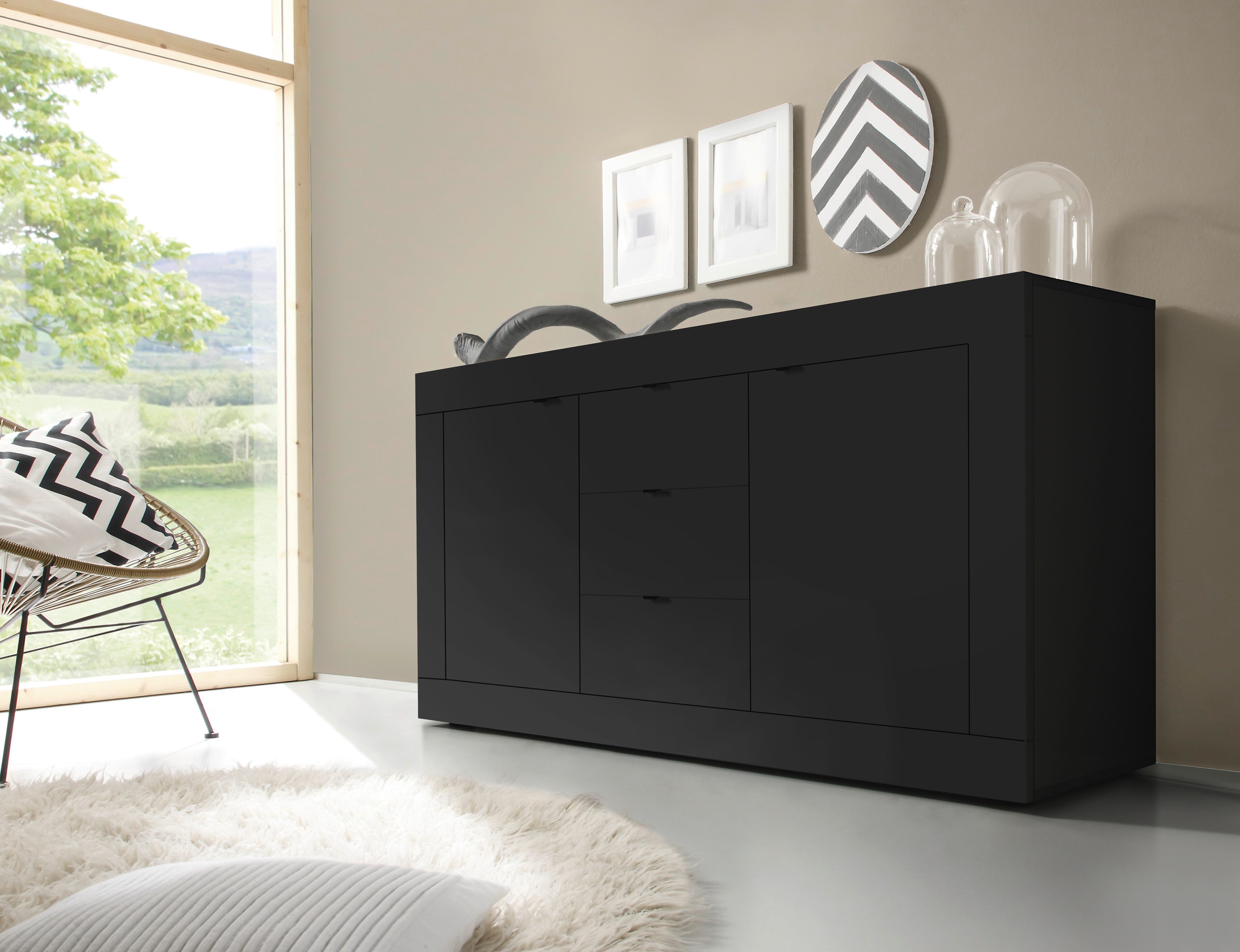 INOSIGN Sideboard "Basic", Breite 160 cm, 2 Türen 3 Schubkästen günstig online kaufen