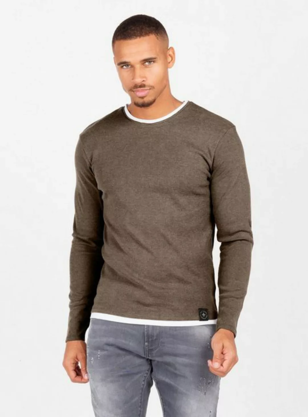 Key Largo Strickpullover für Herren Sarasota 2in1 Feinstrick Sweatshirt dou günstig online kaufen