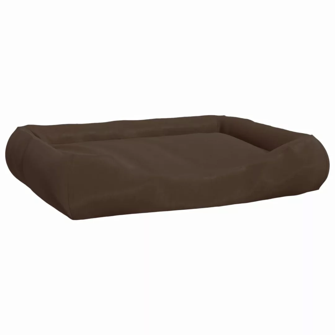 Vidaxl Hundebett Mit Kissen Braun 89x75x19 Cm Oxford-gewebe günstig online kaufen