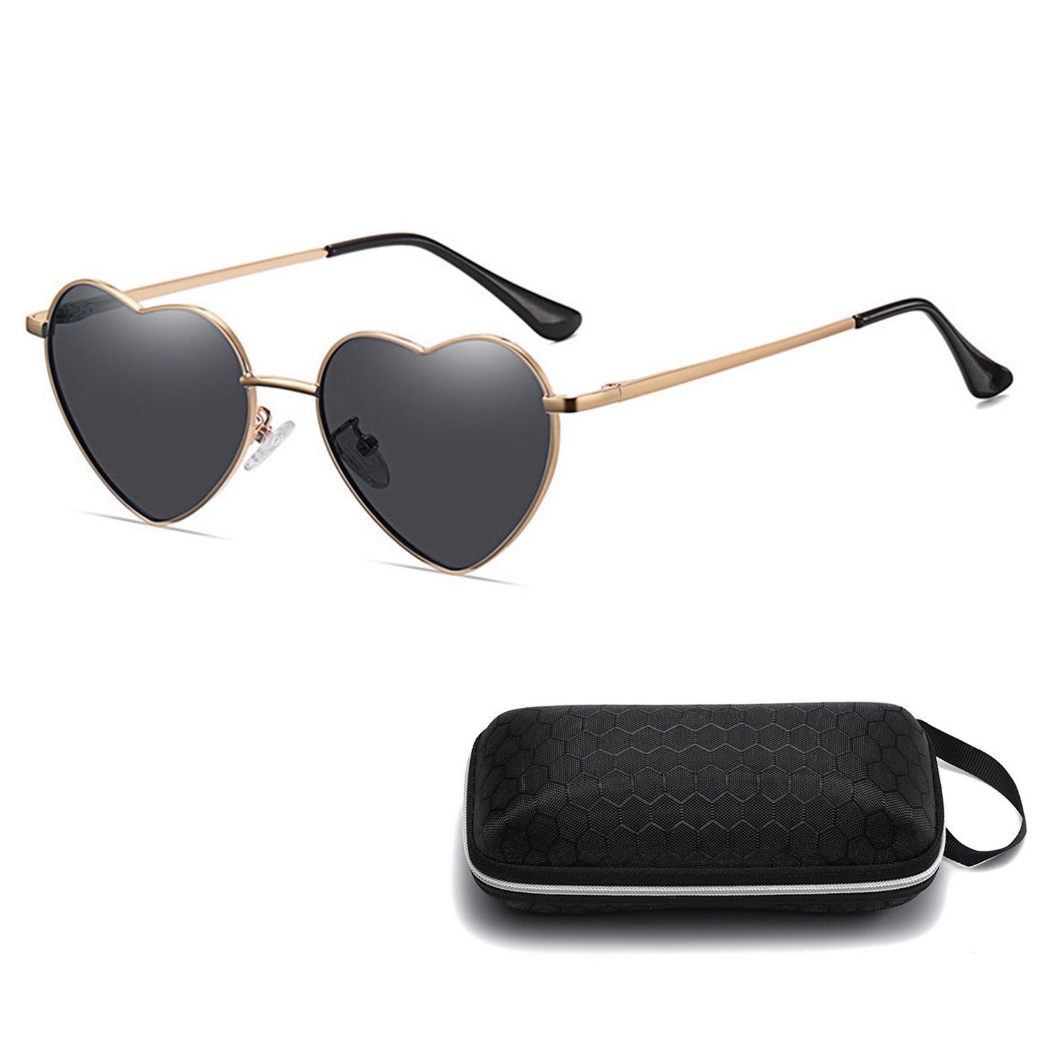 ibettertec Sonnenbrille Sonnenbrille Damen,Unregelmäßige Sonnenbrille,Liebe günstig online kaufen