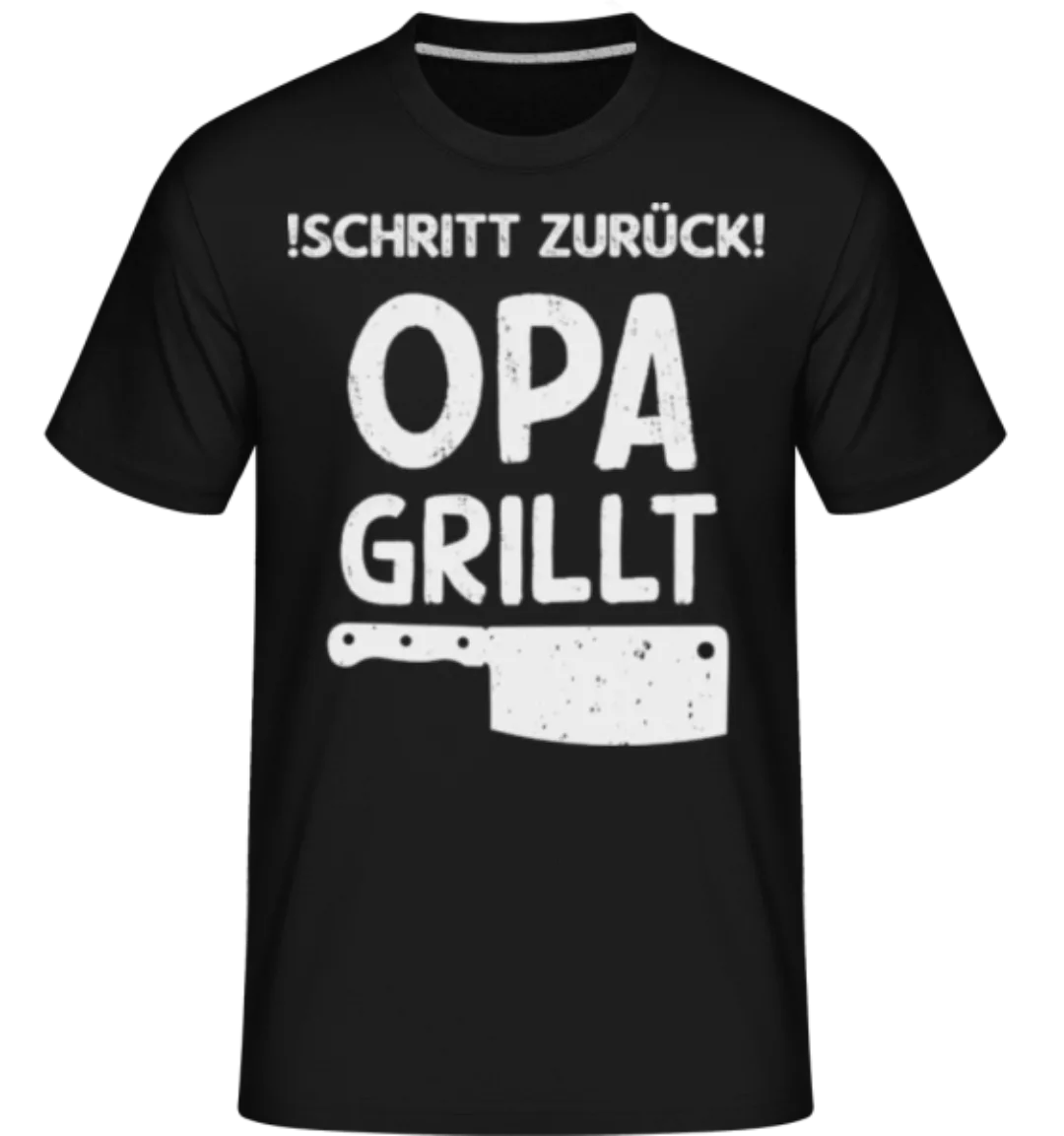 Schritt Zurück Opa Grillt · Shirtinator Männer T-Shirt günstig online kaufen