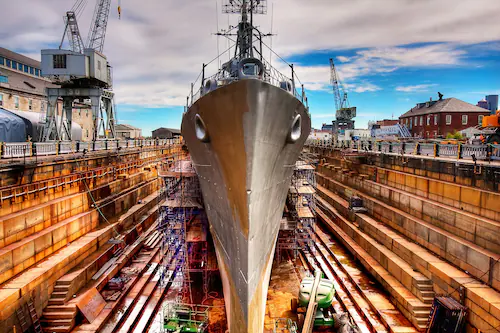 Papermoon Fototapete »Schiff im hafen« günstig online kaufen