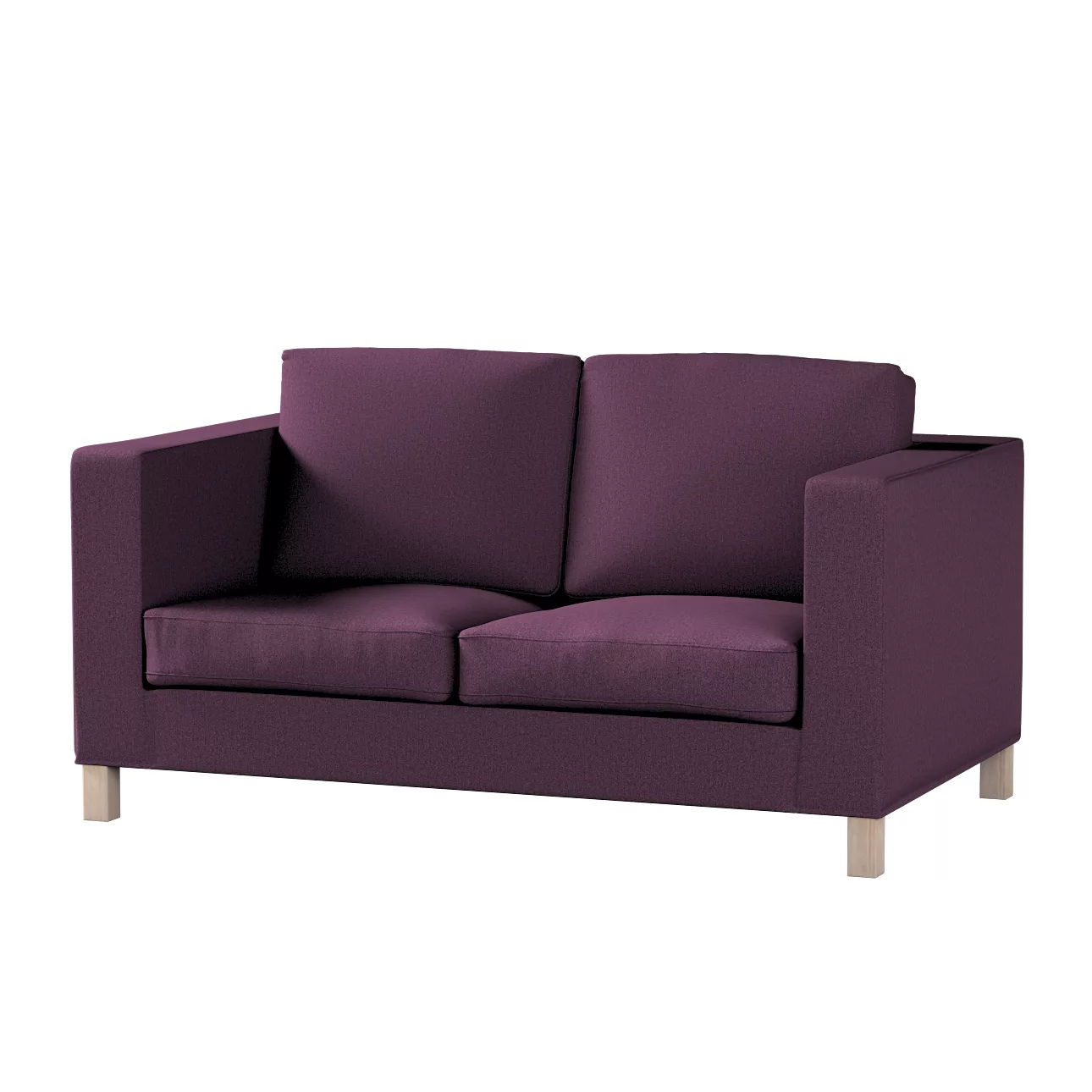 Bezug für Karlanda 2-Sitzer Sofa nicht ausklappbar, kurz, pflaume, 60cm x 3 günstig online kaufen