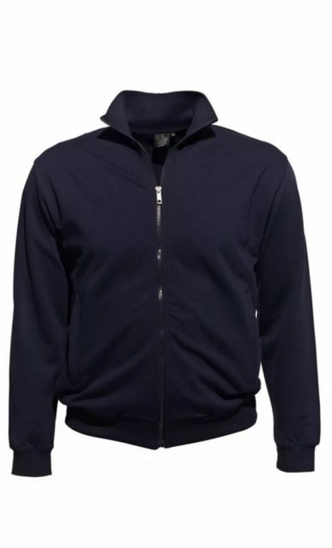 AHORN SPORTSWEAR Sweatjacke Ahorn Sportswear Übergröße dunkelblaue Stehkrag günstig online kaufen