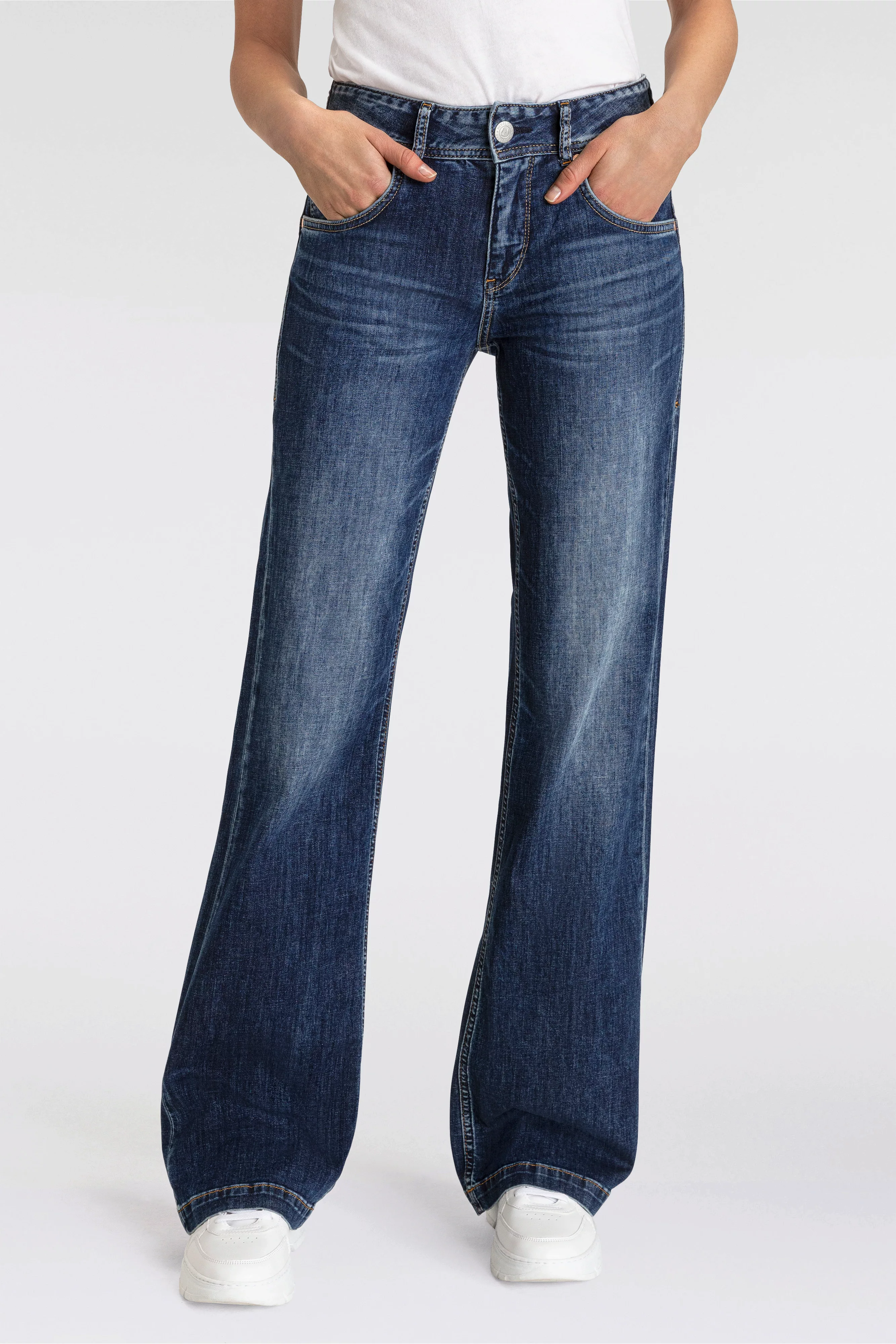 Herrlicher 5-Pocket-Jeans "Edna Recycled Denim Light", im Flared Fit günstig online kaufen