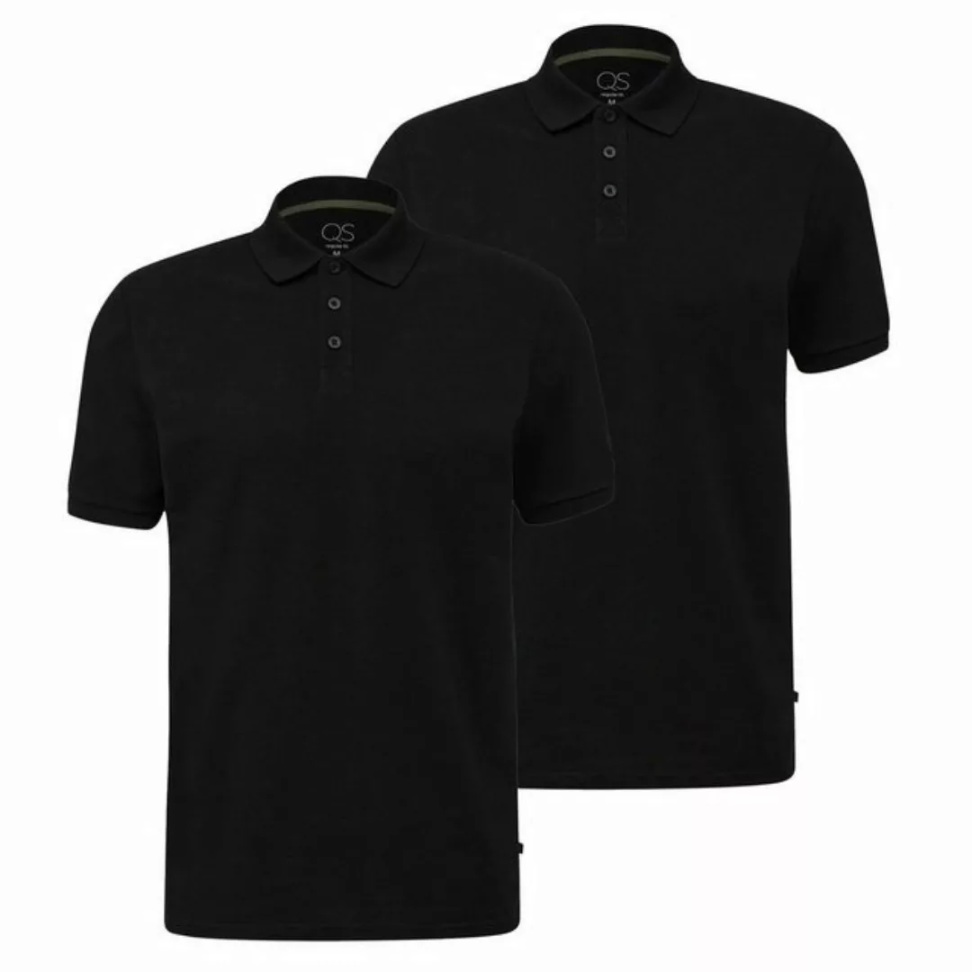 QS Poloshirt Polo-Shirt Kragen, Knöpfe, Regular fit, kurzarm, 2er Pack günstig online kaufen