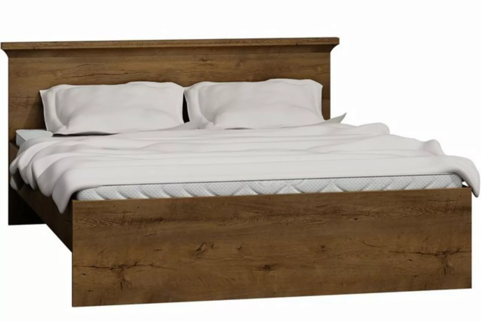 Konsimo Bett VETIS Bett mit Rahmen, mit Kopfstütze, zeitloses Design günstig online kaufen