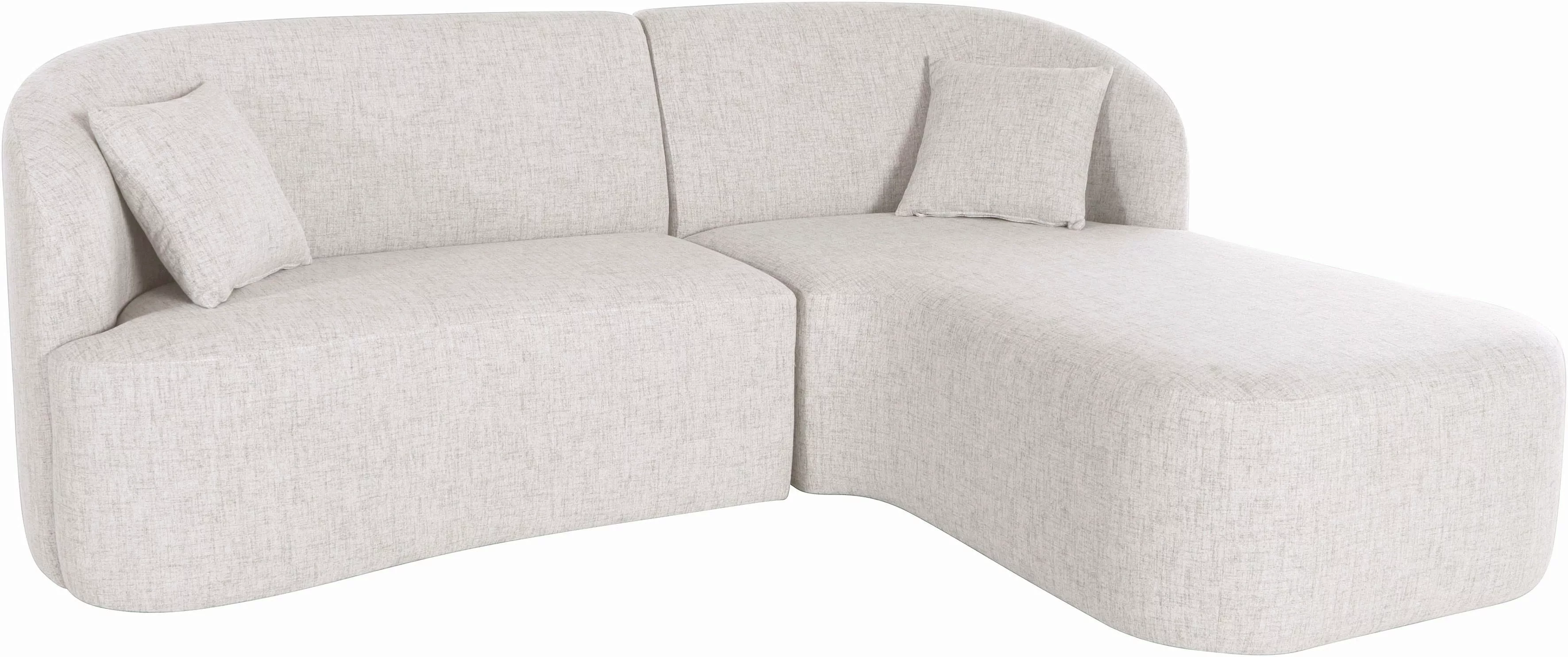 LeGer Home by Lena Gercke Ecksofa »Dilara L-Form«, gerundete Rückenlehne un günstig online kaufen