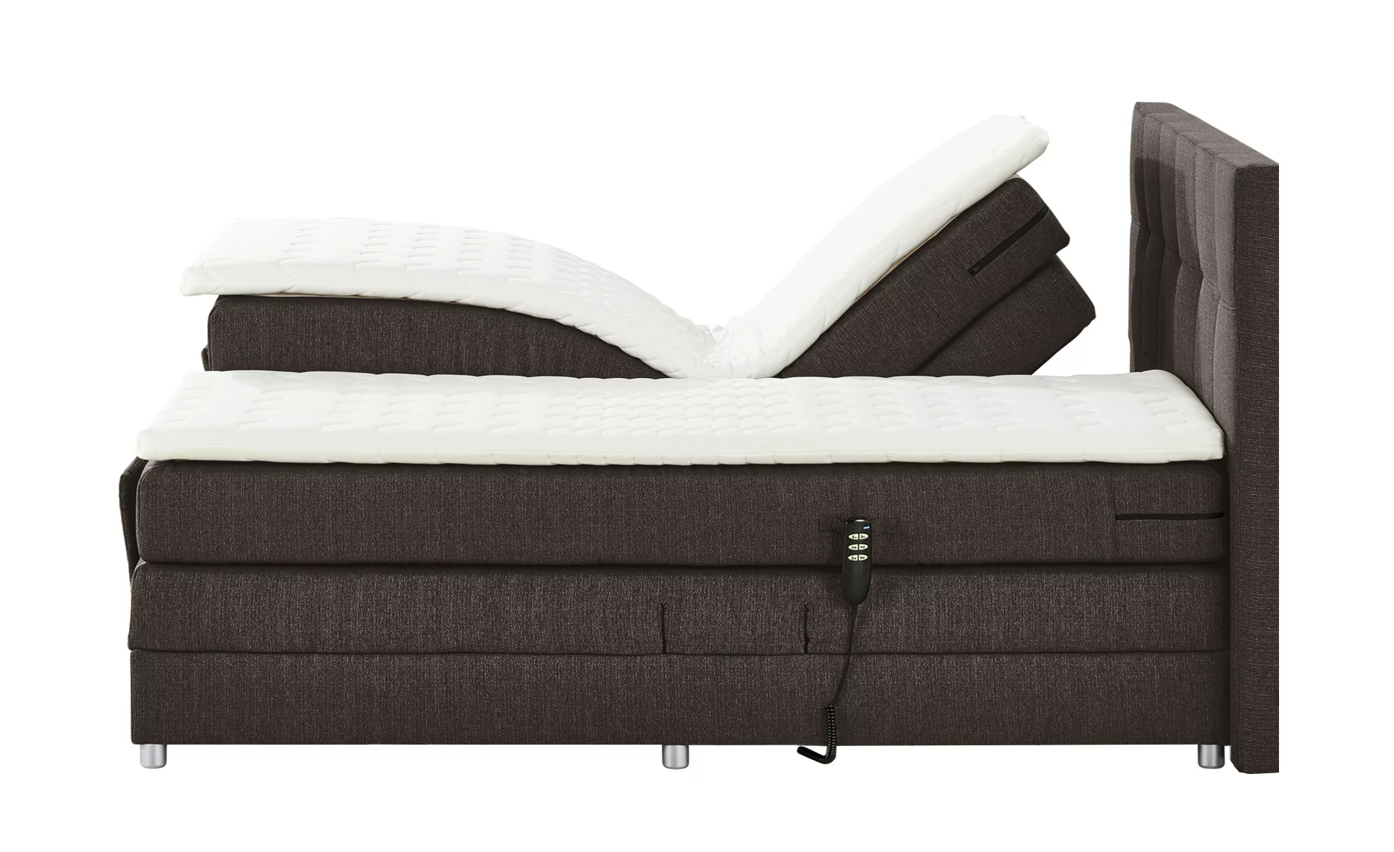 uno Motor-Boxspringbett   Manolo ¦ braun ¦ Maße (cm): B: 202 H: 112 Betten günstig online kaufen