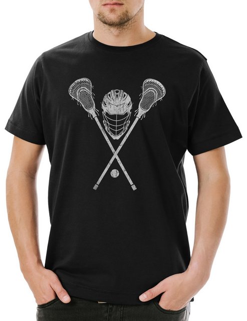 Urban Backwoods Print-Shirt Lacrosse Gear Herren T-Shirt Spieler Passion Sp günstig online kaufen