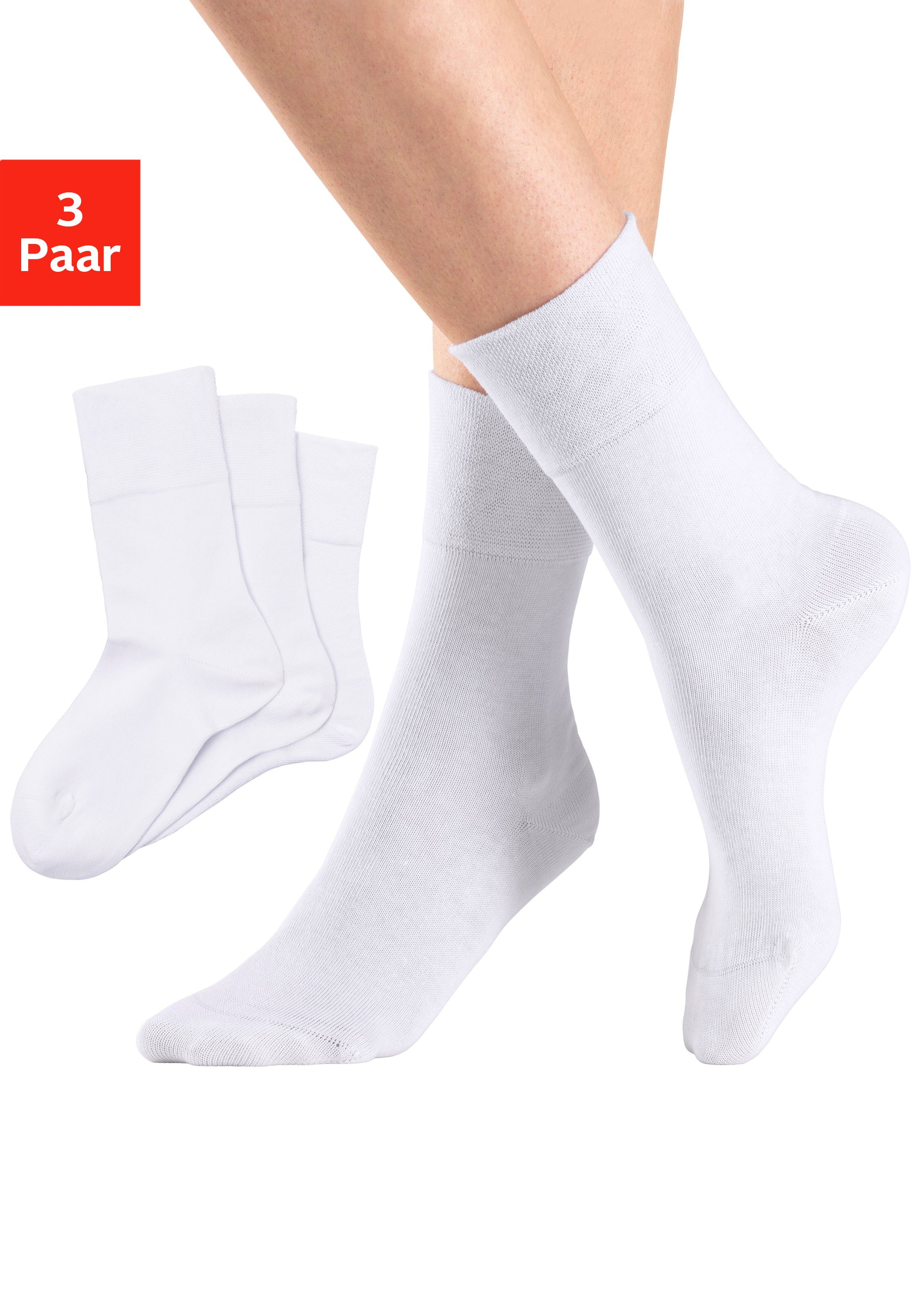 H.I.S Socken, (Packung, 3 Paar), mit Komfortbund auch für Diabetiker geeign günstig online kaufen
