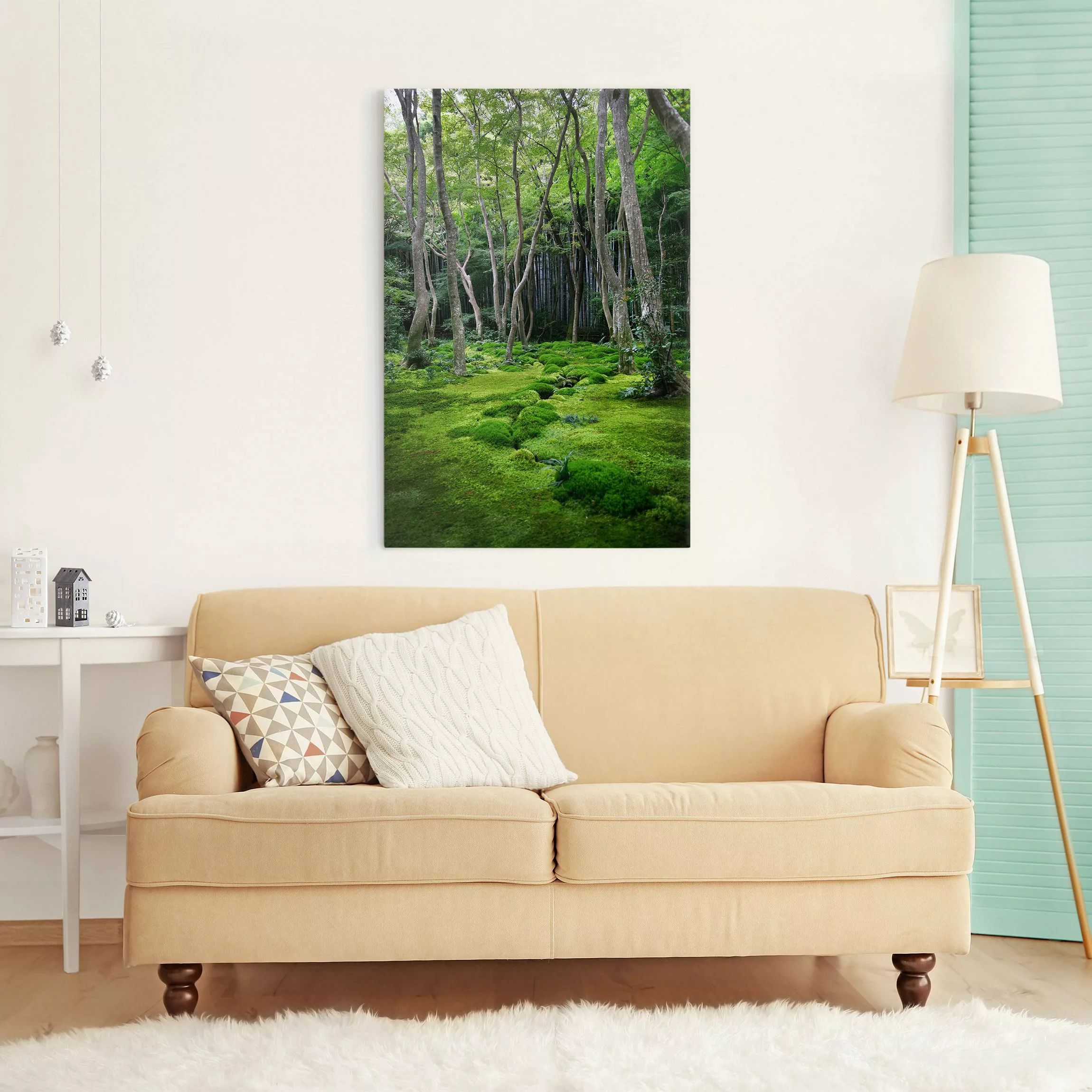 Leinwandbild Wald - Hochformat Growing Trees günstig online kaufen