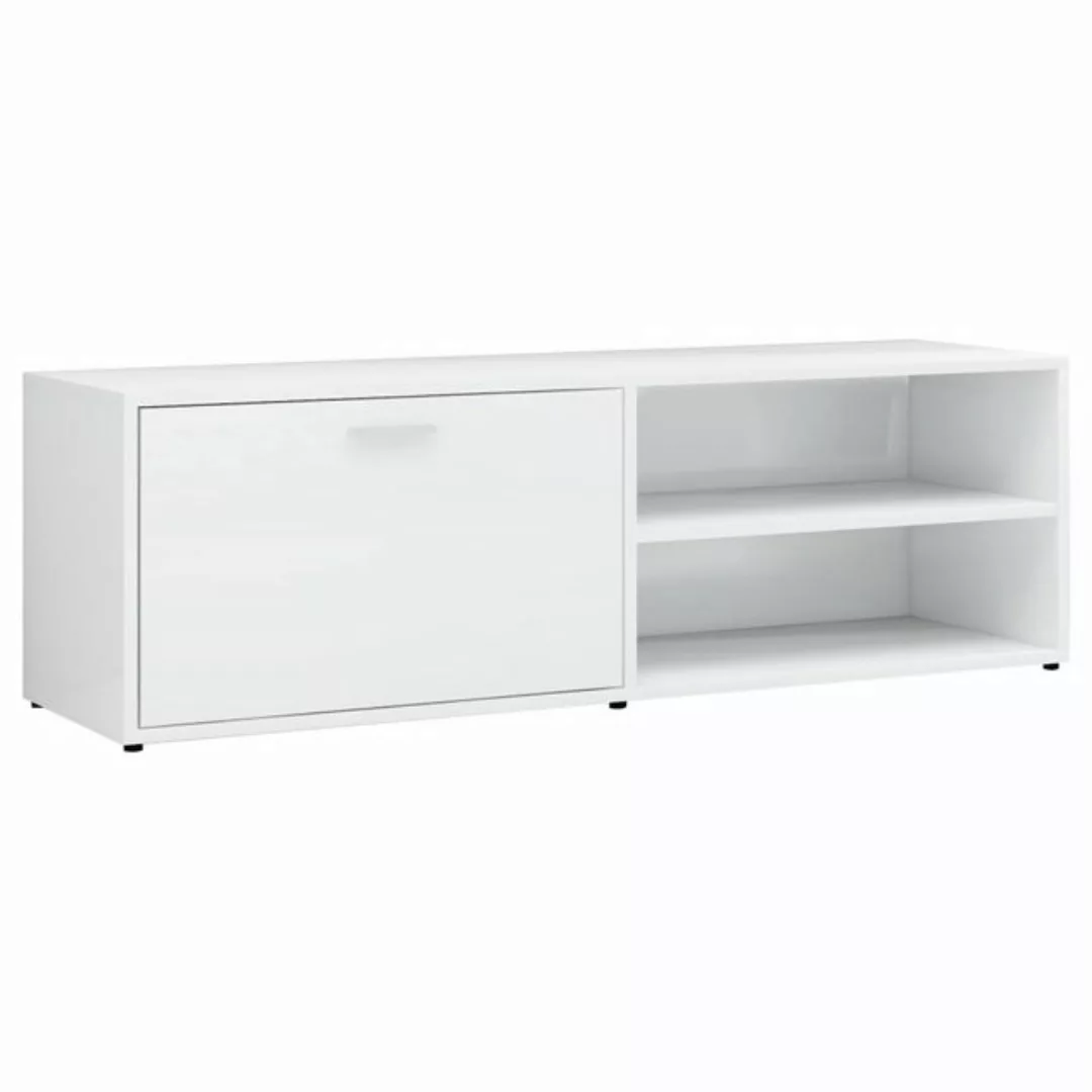 furnicato TV-Schrank Hochglanz-Weiß 120x34x37 cm Holzwerkstoff (1-St) günstig online kaufen