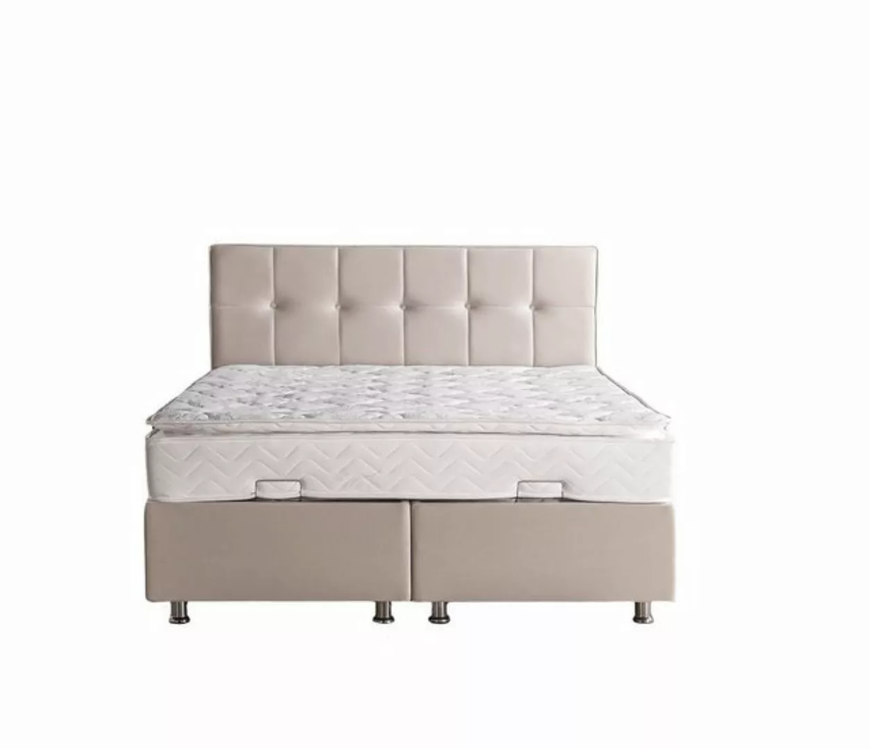 Villa Möbel Boxspringbett LARA (Bett Set, Bettset), Bettkasten mit XXL Stau günstig online kaufen