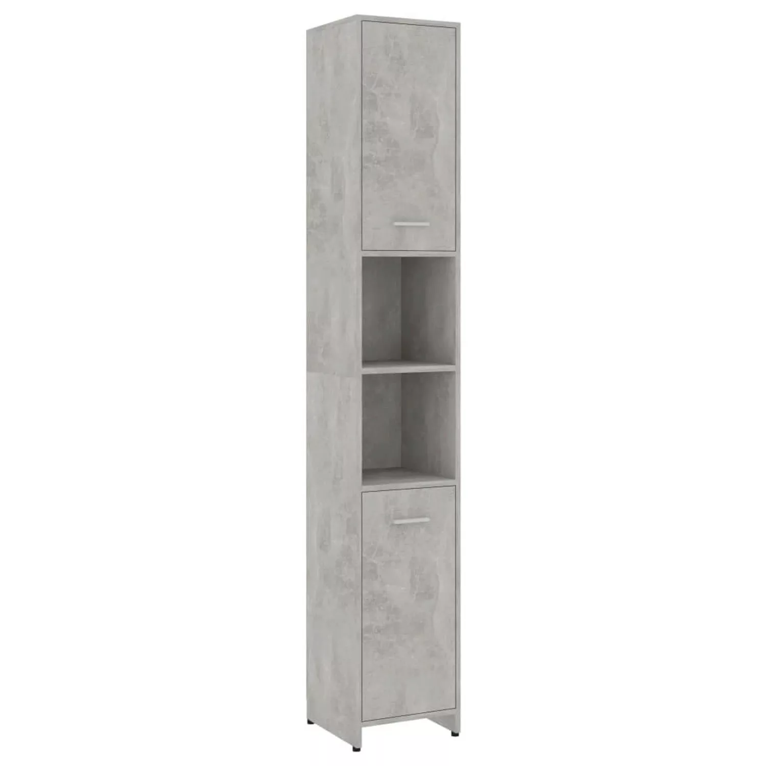 Badezimmerschrank Betongrau 30x30x183,5 Cm Spanplatte günstig online kaufen