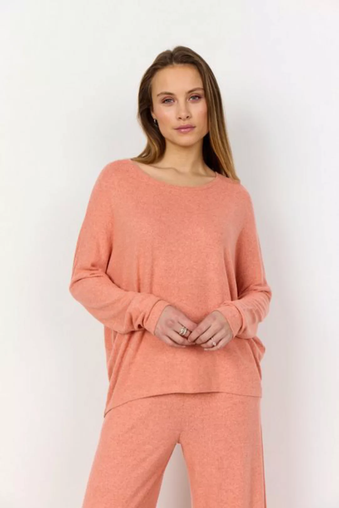 soyaconcept Shirtbluse Soyaconcept Bluse Biara in Peach Pink Melange (1-tlg günstig online kaufen