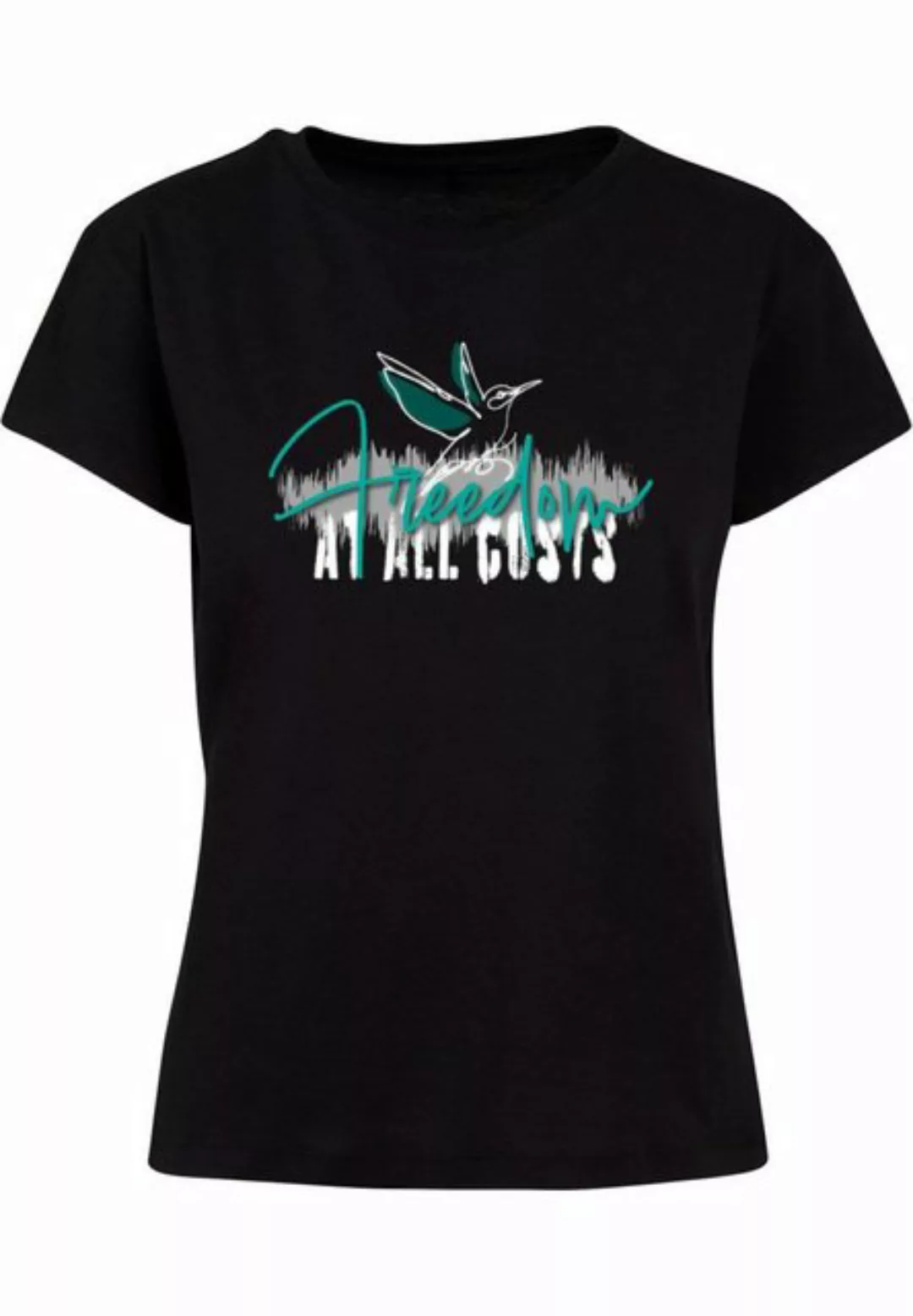 Merchcode T-Shirt Merchcode Damen Ladies Freedom At All Costs Box Tee (1-tl günstig online kaufen