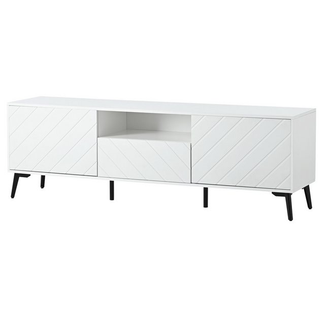 BlingBin TV-Schrank weißer TV-Ständer Lowboard (1-St., 1,7 Meter langer, mi günstig online kaufen