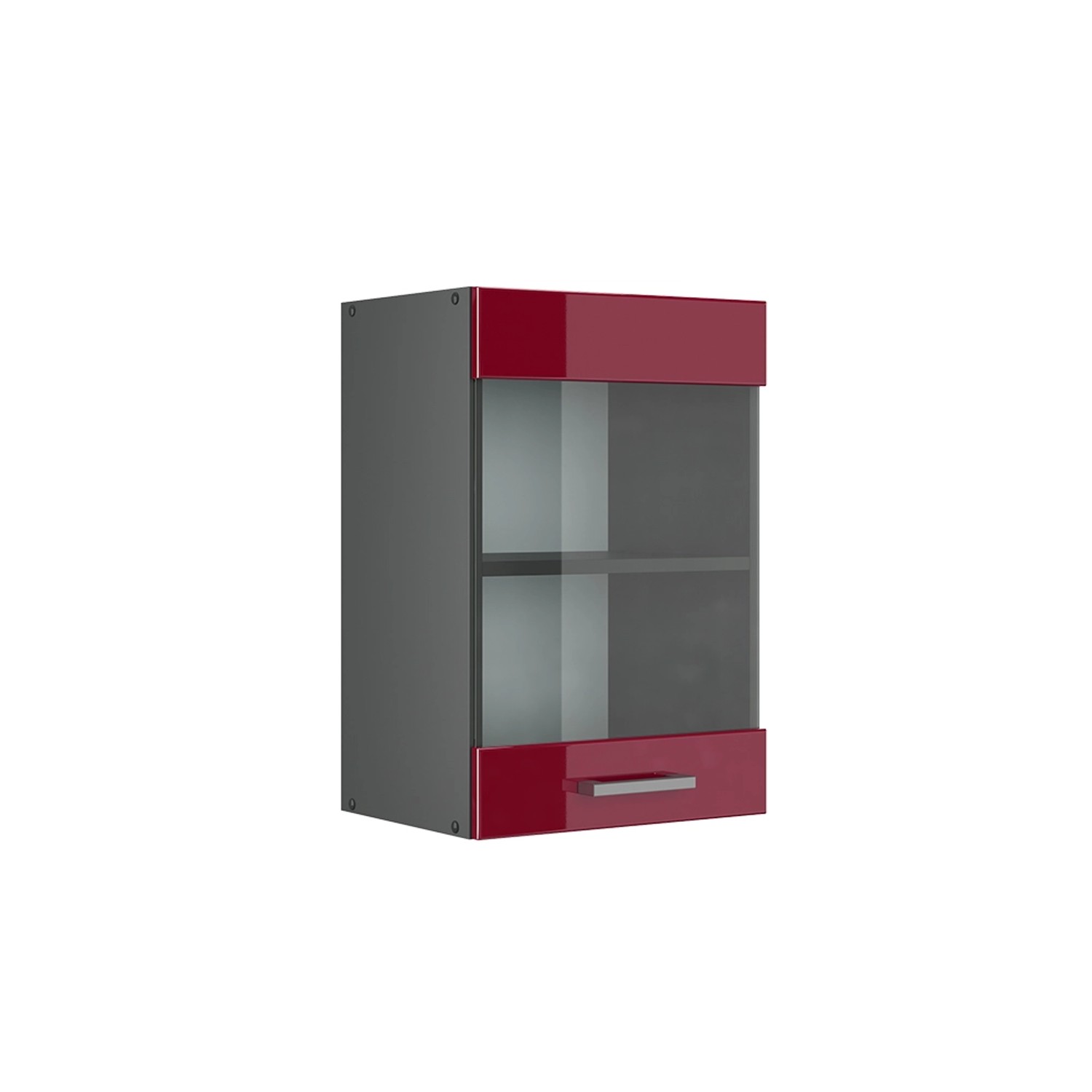 Vicco Glashängeschrank R-Line, Bordeaux Hochglanz/Anthrazit, 40 günstig online kaufen