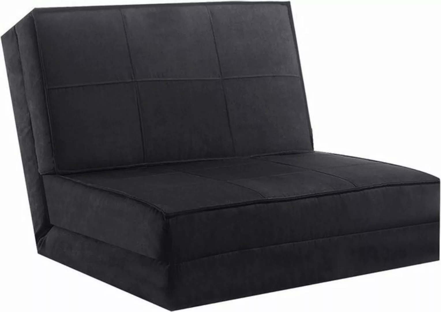 KOMFOTTEU Sofa Bodensofa Klappsofa, mit 5 Winkelstufen, mit Schlaffunktion günstig online kaufen