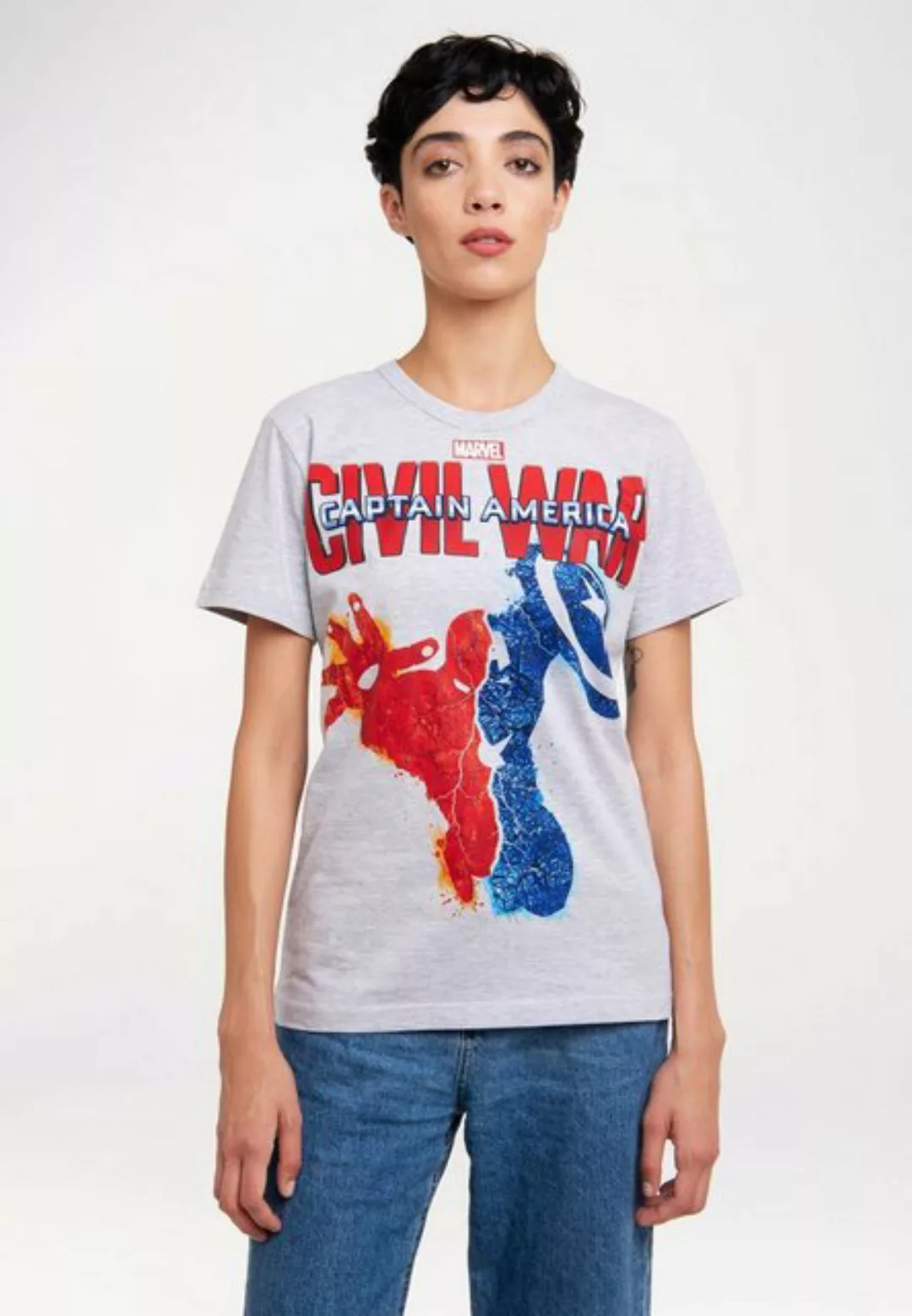 LOGOSHIRT T-Shirt Marvel - Captain America - Civil War mit trendigem Superh günstig online kaufen